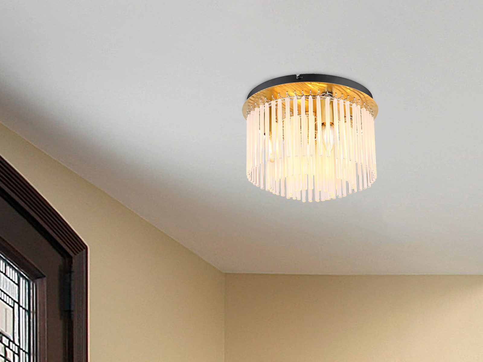 GLOBO LIGHTING LED Deckenleuchte, Dimmfunktion, LED wechselbar, warmweiß, a günstig online kaufen