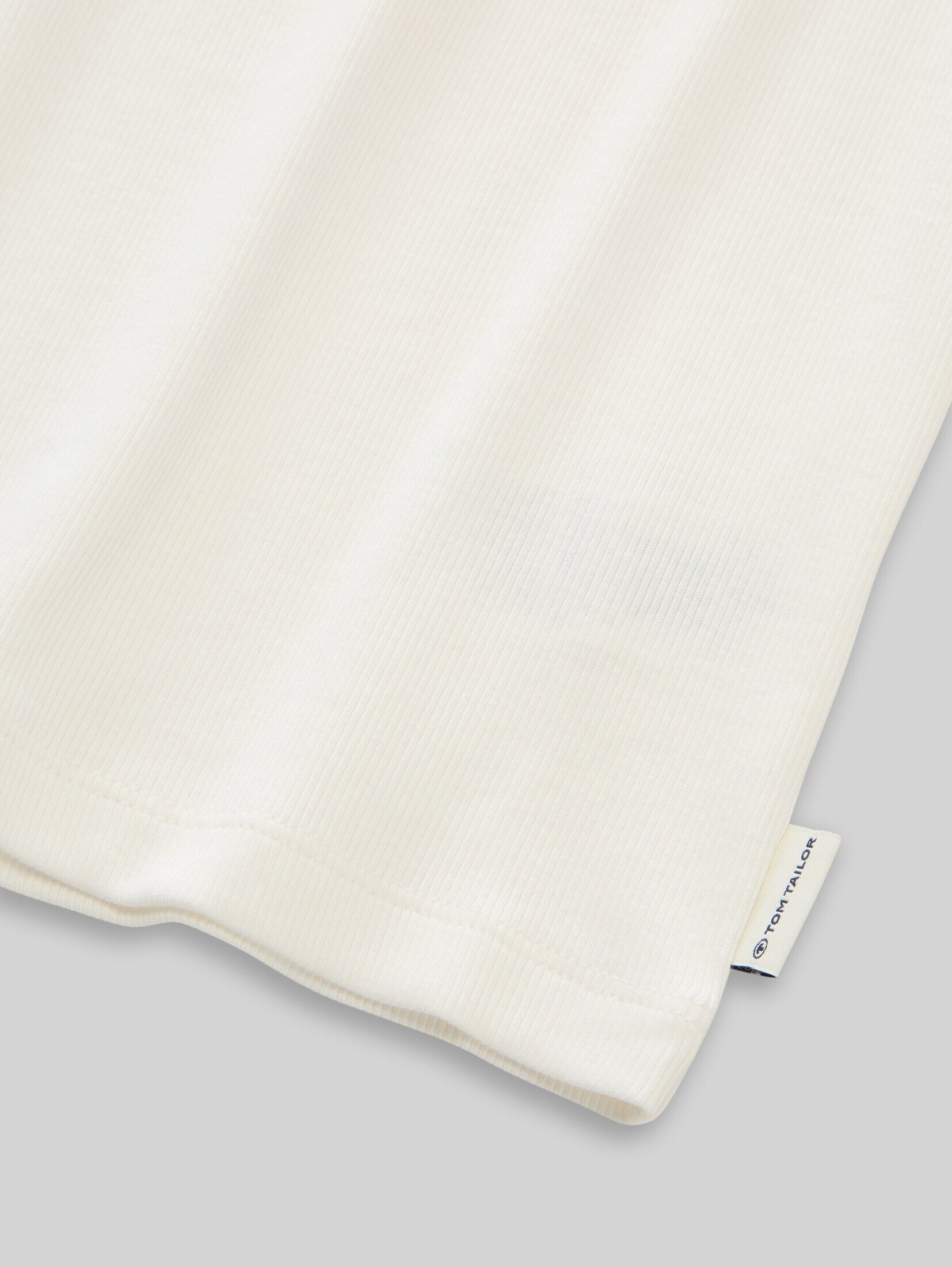 TOM TAILOR Tanktop T-Shirt Basic Ripp Top