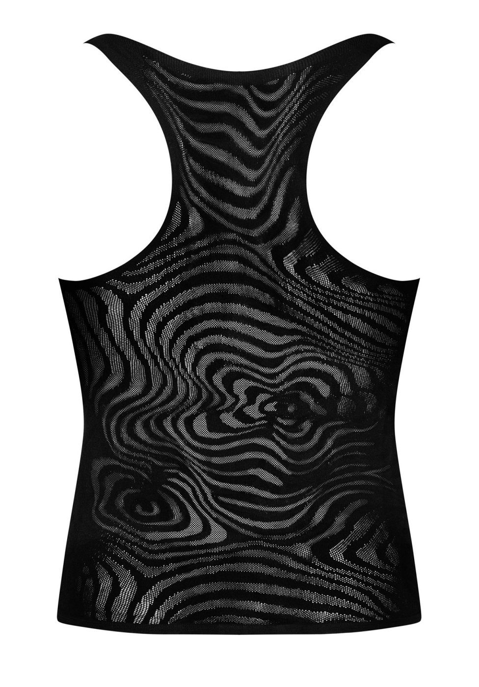 Obsessive Tanktop Tank Top transparent für Männer Hemd - schwarz (1-tlg) transparent