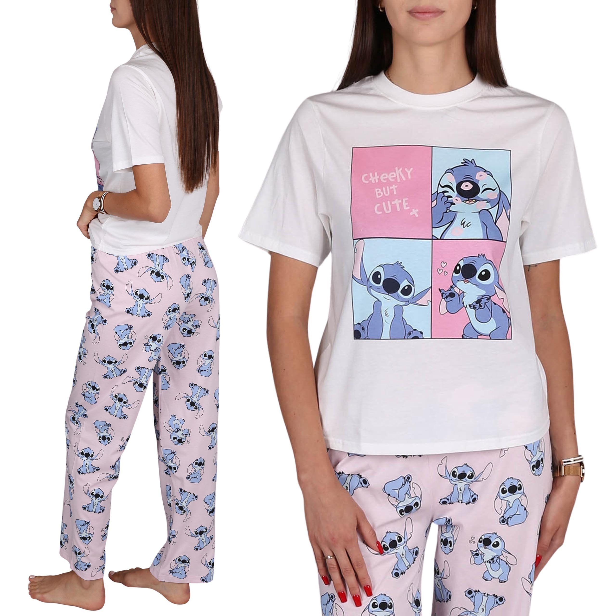 Sarcia.eu Schlafanzug DISNEY Stitch Damen Baumwollpyjama 2-teilig, Kurzarm, günstig online kaufen