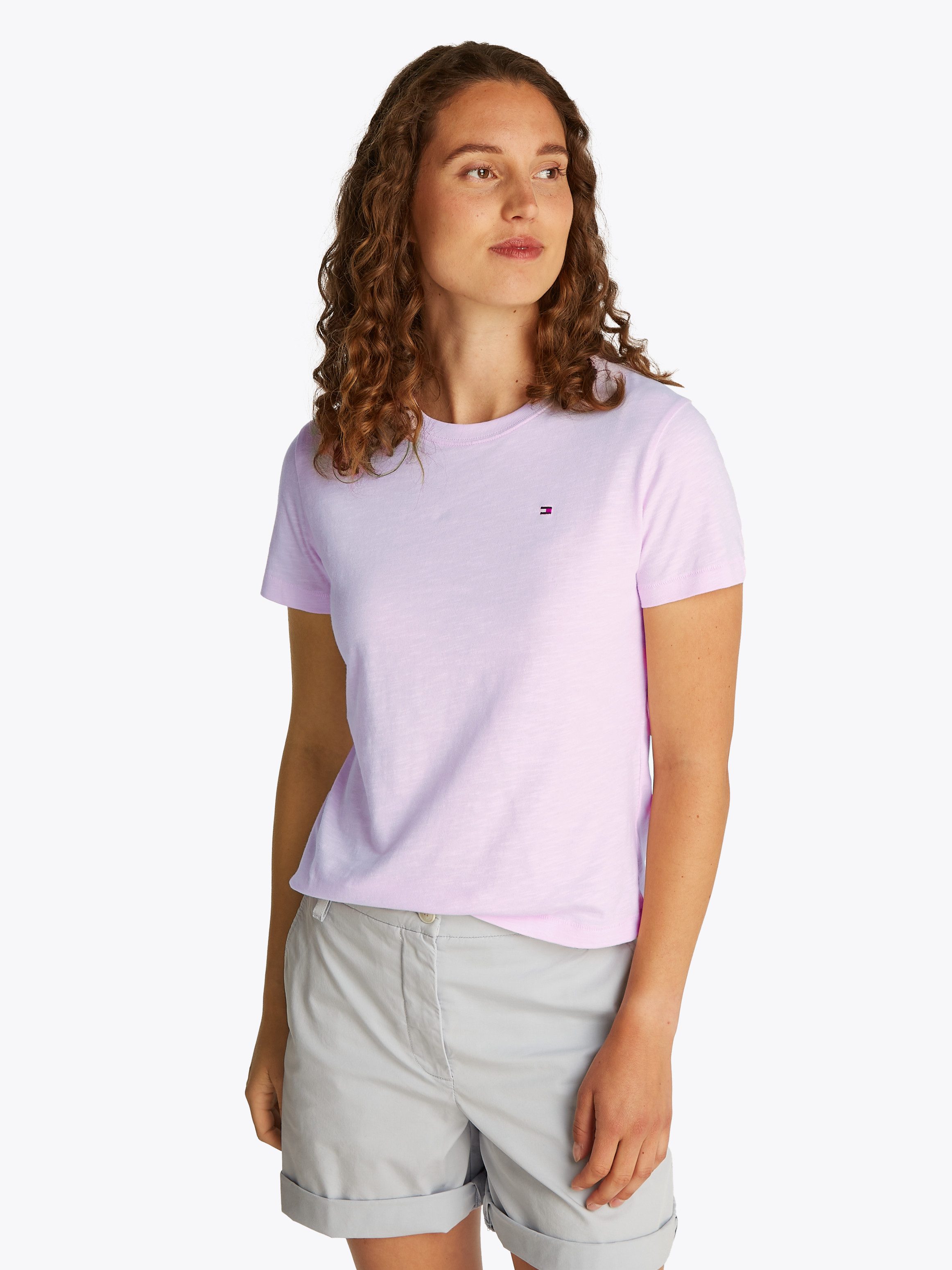 Tommy Hilfiger Rundhalsshirt SLUB REG C-NK günstig online kaufen
