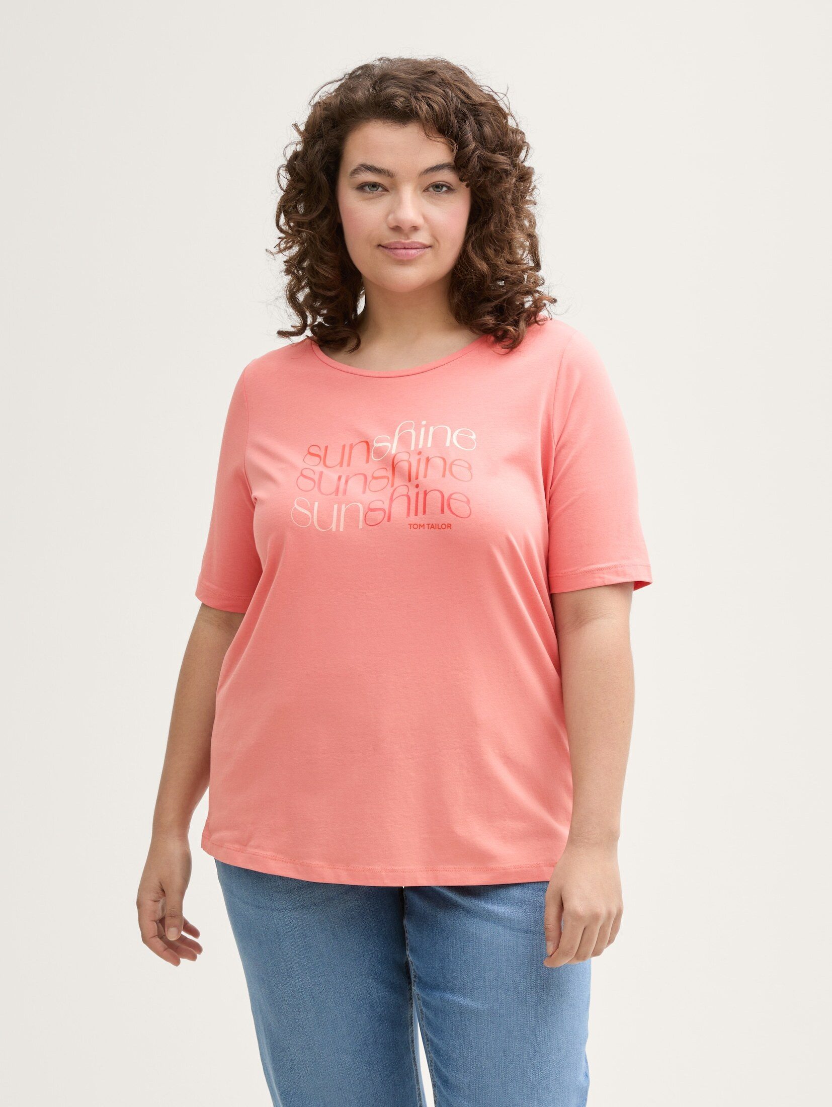 T-Shirt Plus Size - T-Shirt mit Print