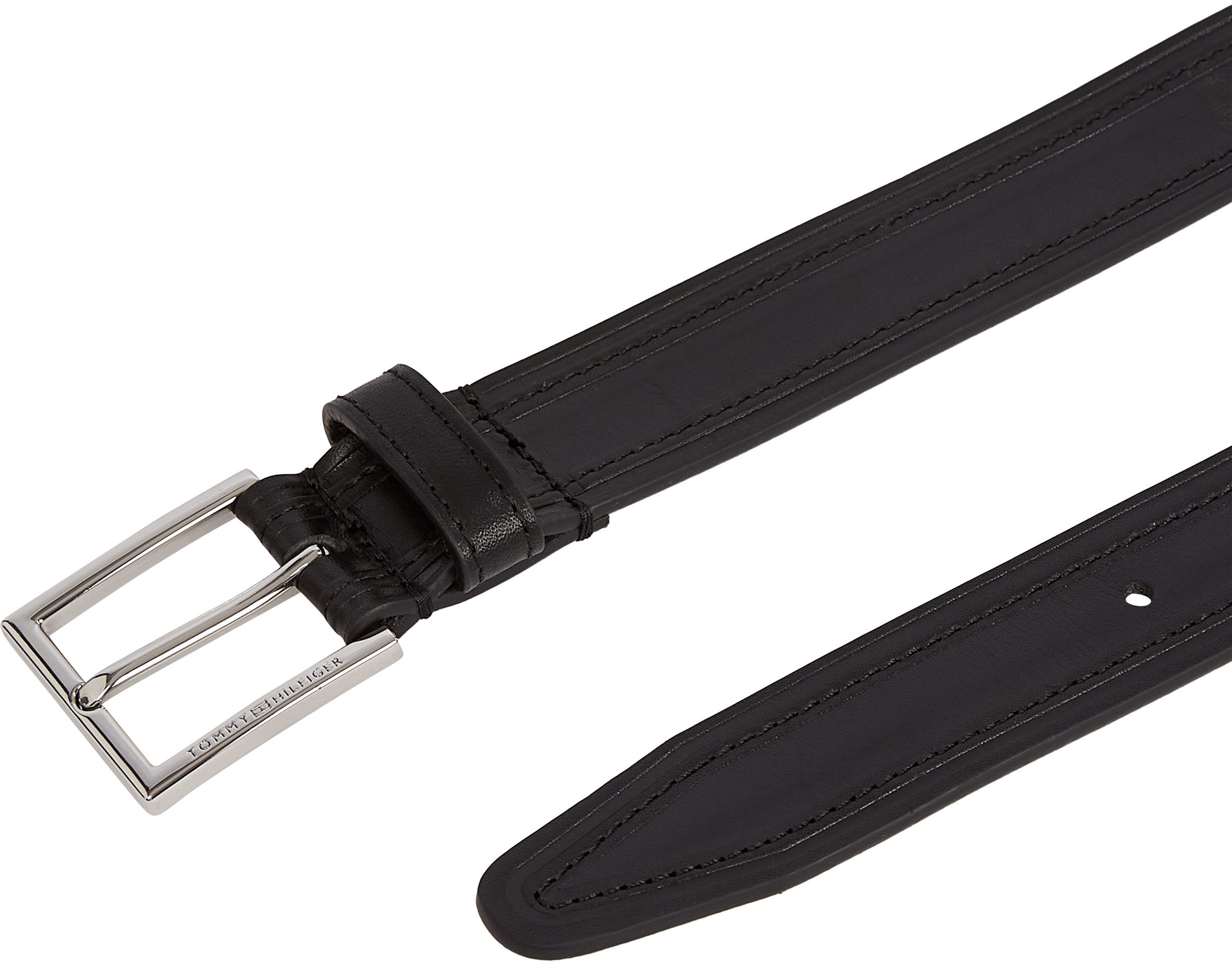 Tommy Hilfiger Ledergürtel HUDSON EMBOSS LEATHER 3.0 cm breit Größenverstellbar – Bild 4 von 5