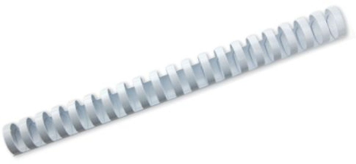 GBC Thermo-Bindemappe Plastikbinderücken IbiCombs 21 Ringe 22mm weiß VE=100 Stück, (