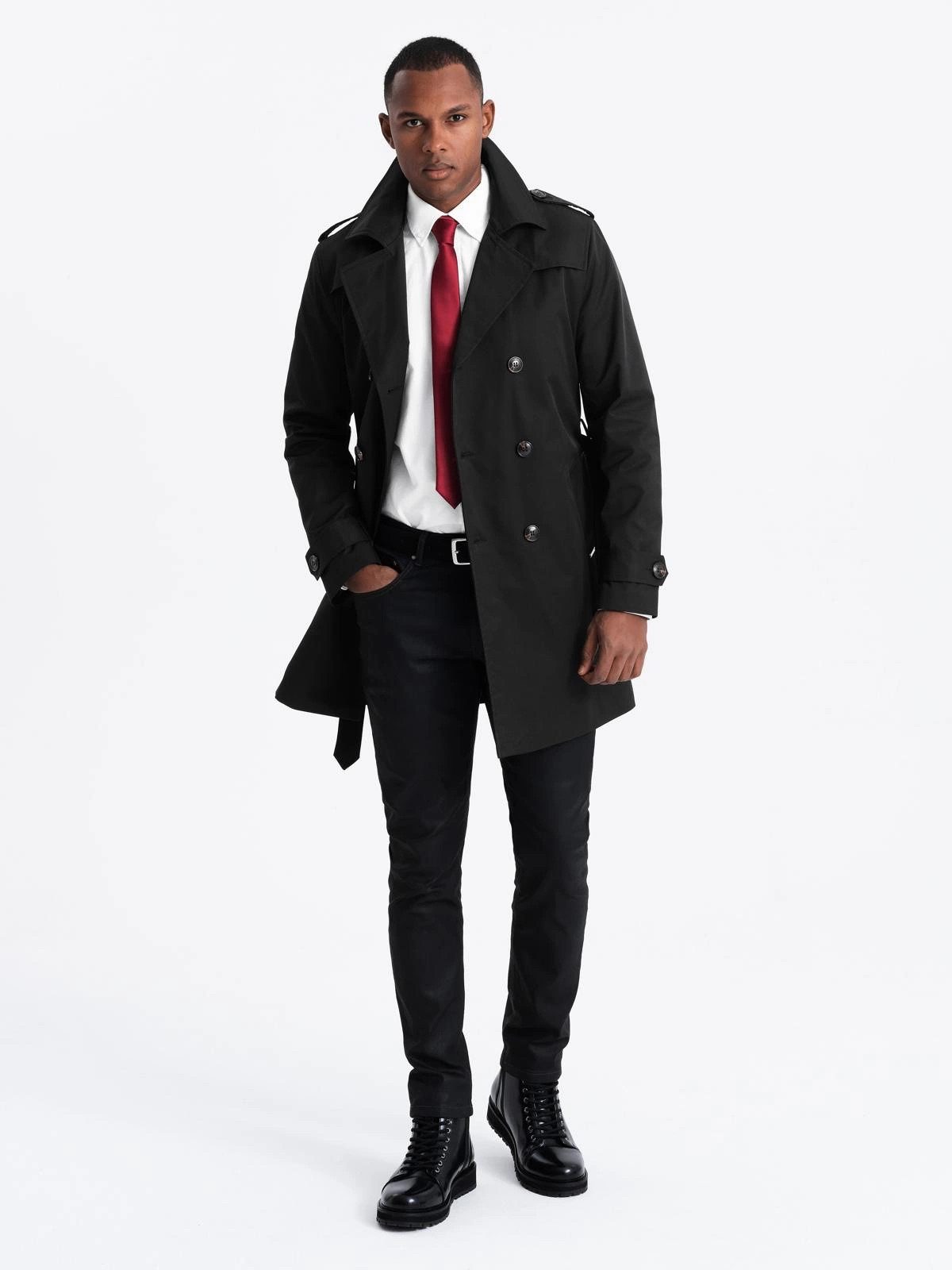 OMBRE Trenchcoat Eleganter Herren Trenchcoat SLIM günstig online kaufen