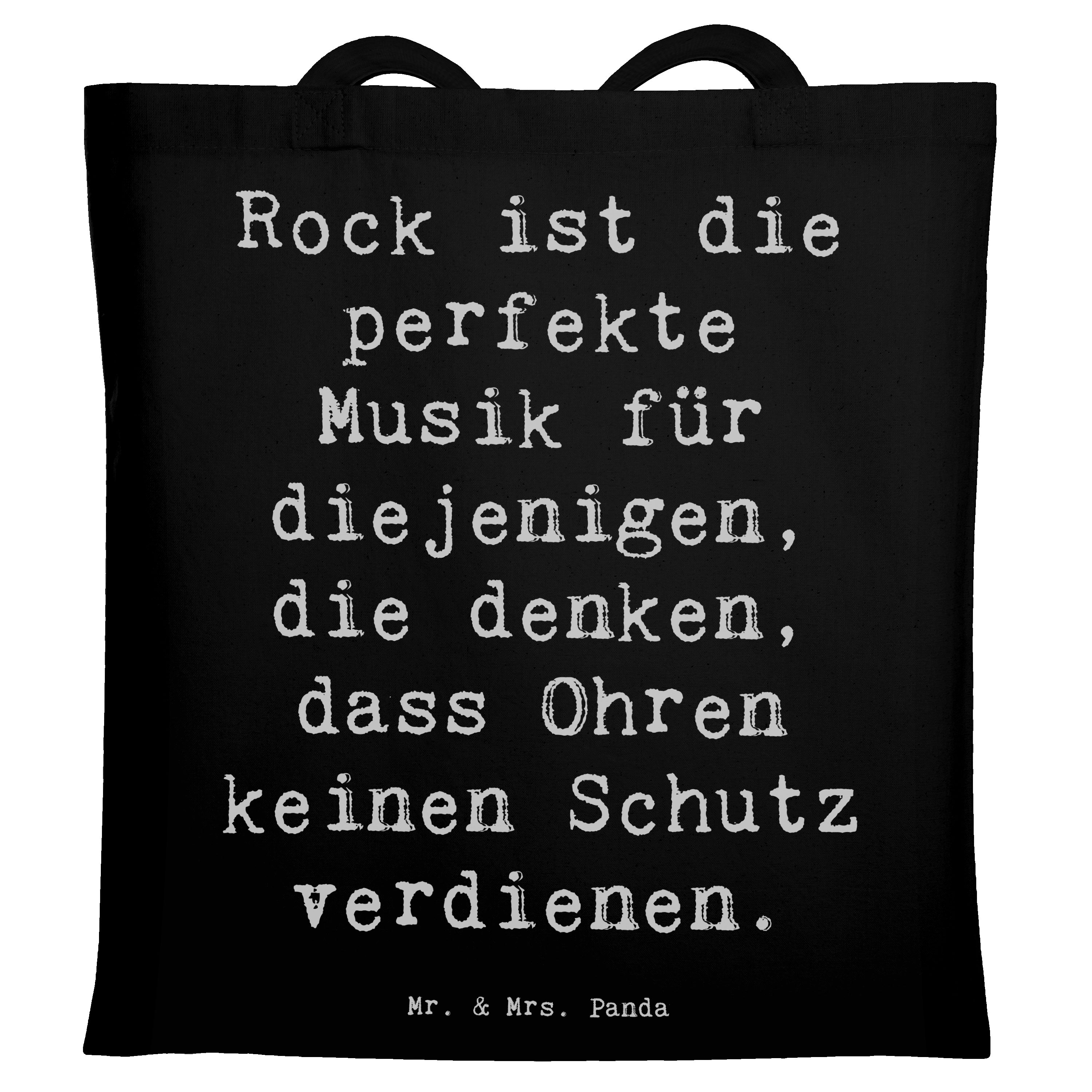 Tragetasche Rockmusik Genuss - Schwarz - Geschenk, Lebensgefühl, musikalische Mag