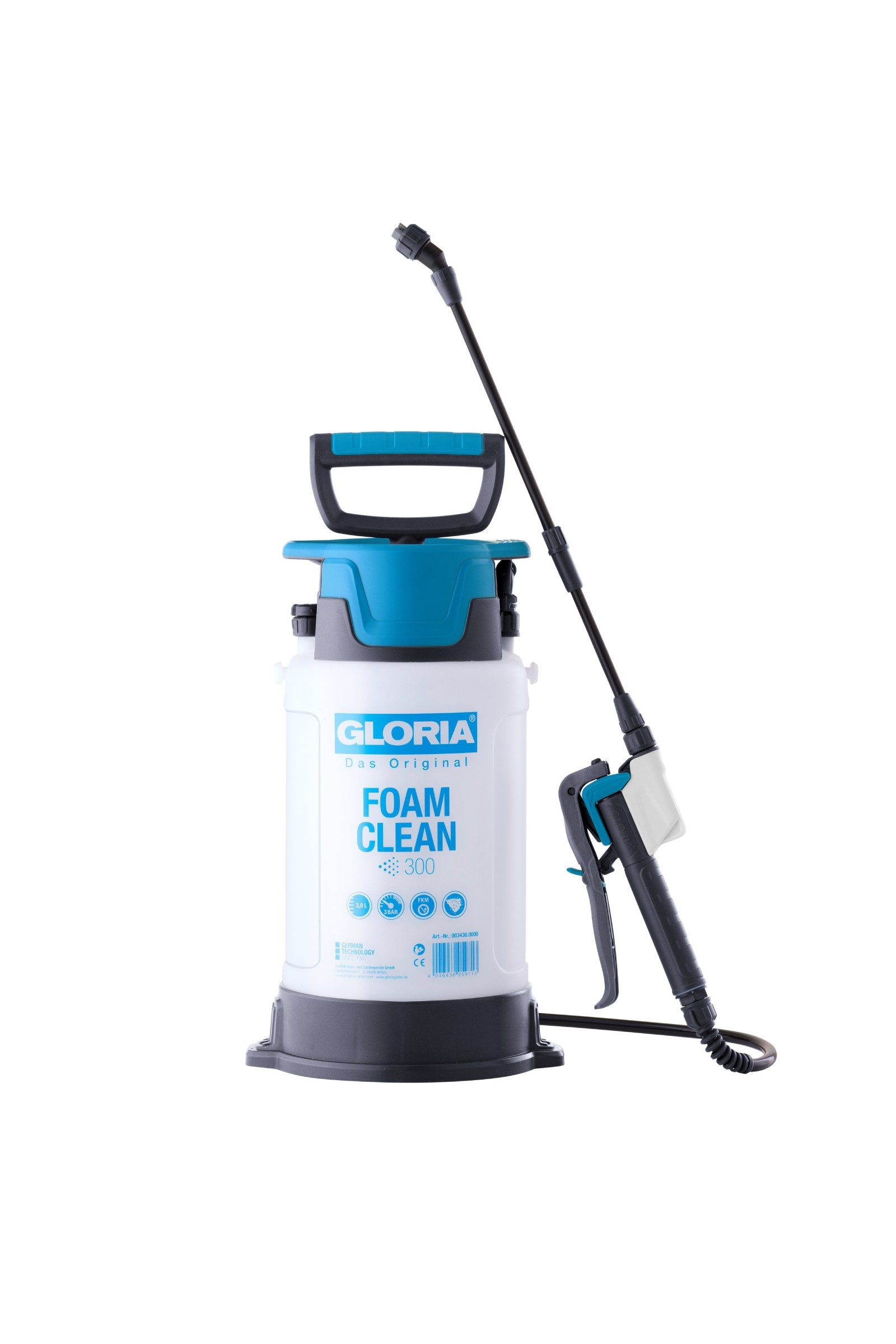 Gloria Drucksprühgerät FOAMCLEAN 300 Schaumsprüher 3L mit FKM-Dichtungen