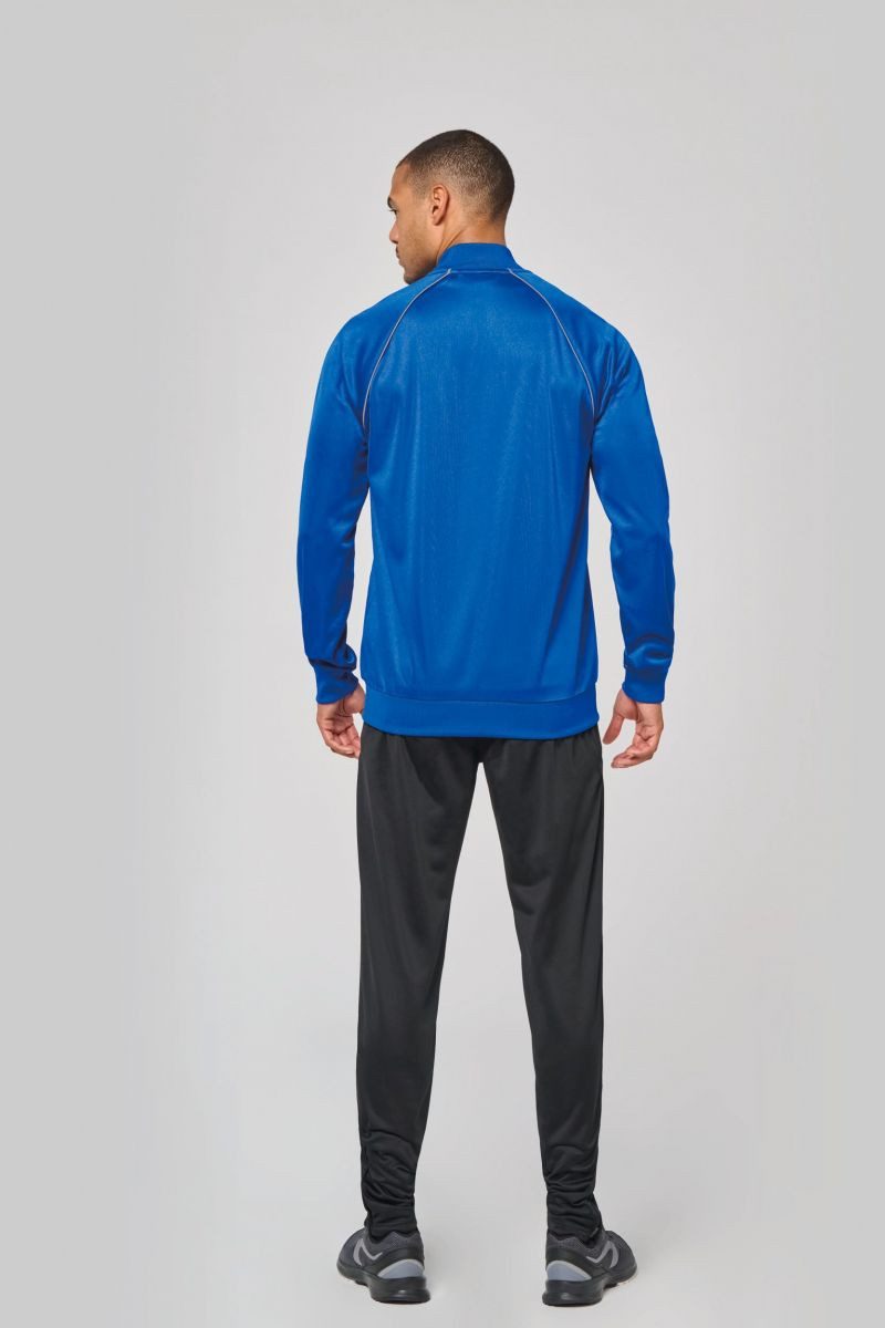 Proact Trainingsshirt Unisex-Trainingsjacke mit Reißverschluss und Paspel