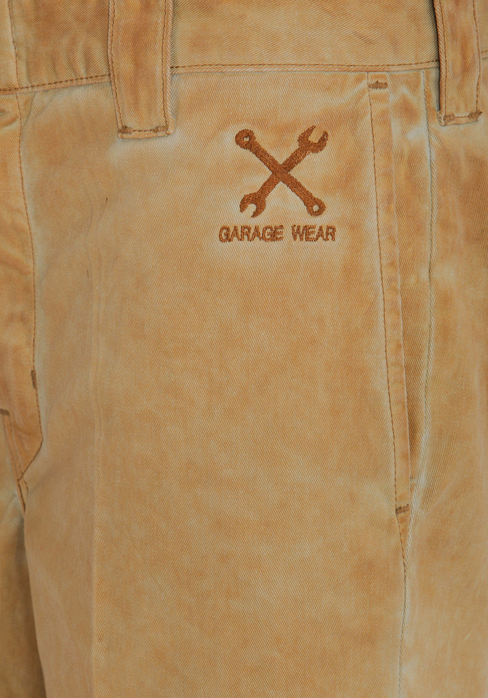 KingKerosin Jeansshorts Garage Wear in Oil-Washed Optik
