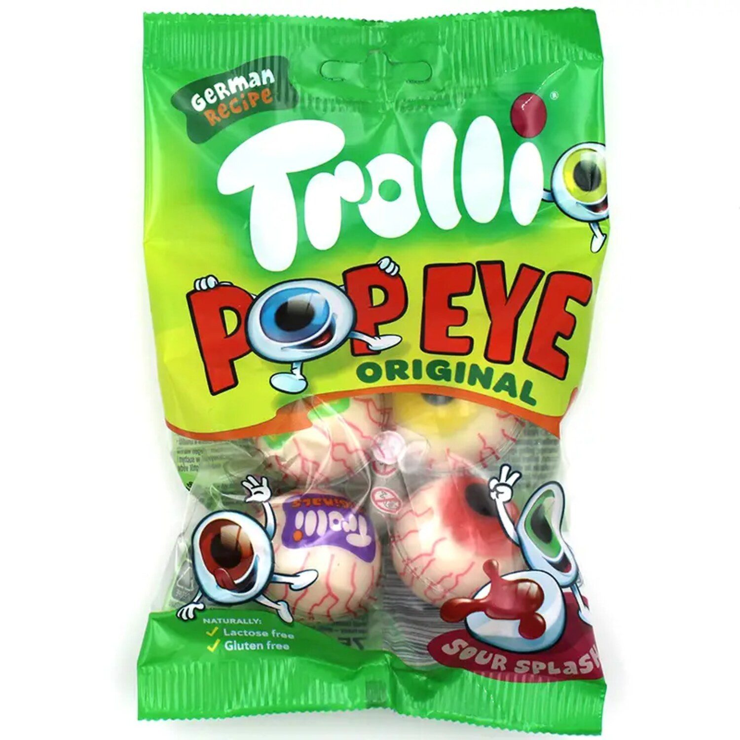 TROLLI Süßigkeit, 1 x 75 g, Pop Eye Original Sour Splash