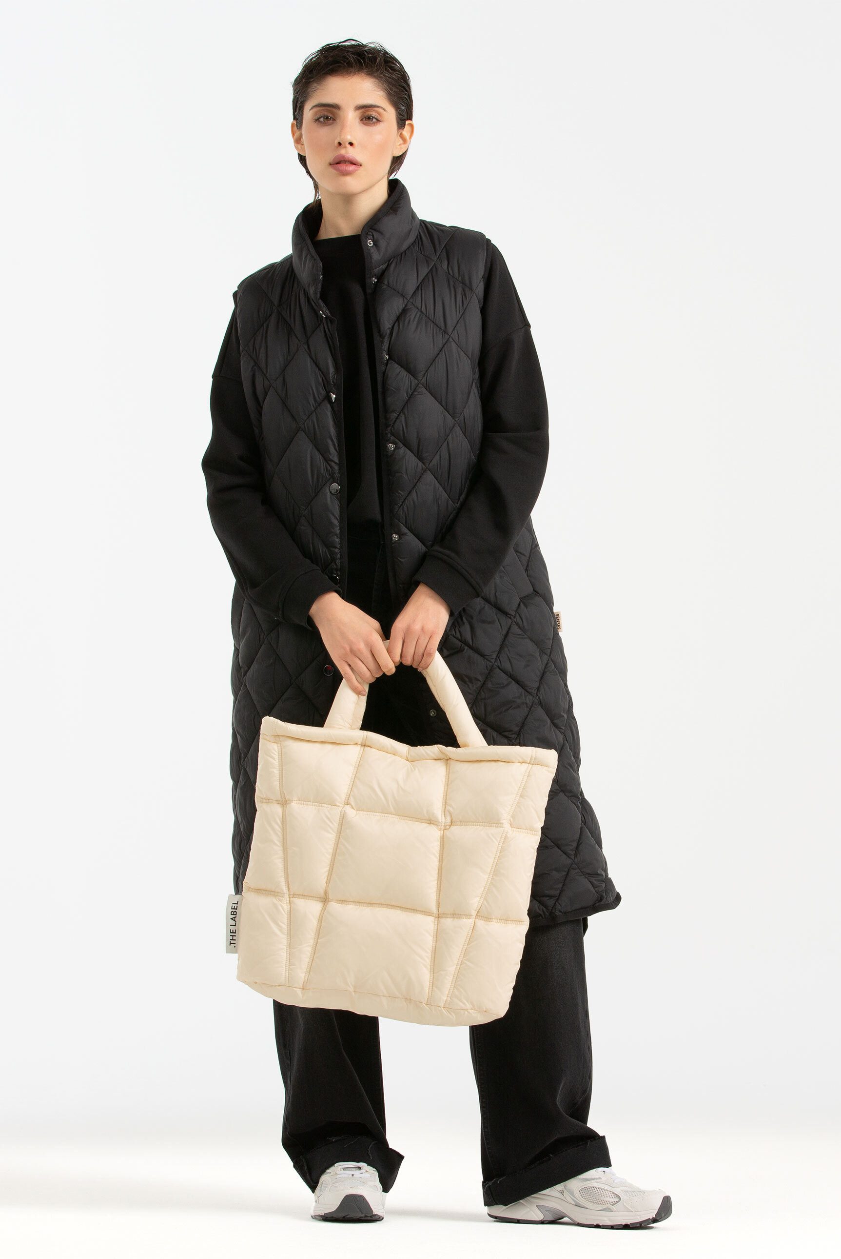 SENSES.THE LABEL Longweste mit Schlitze an den Seiten