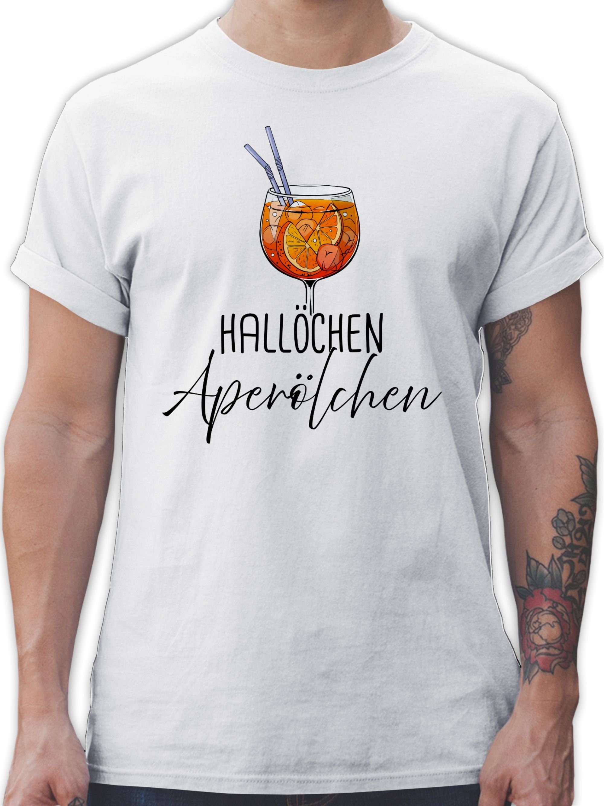 Shirtracer T-Shirt Hallöchen Aperölchen I Aperol Spritz Mädelsabend I Apero günstig online kaufen