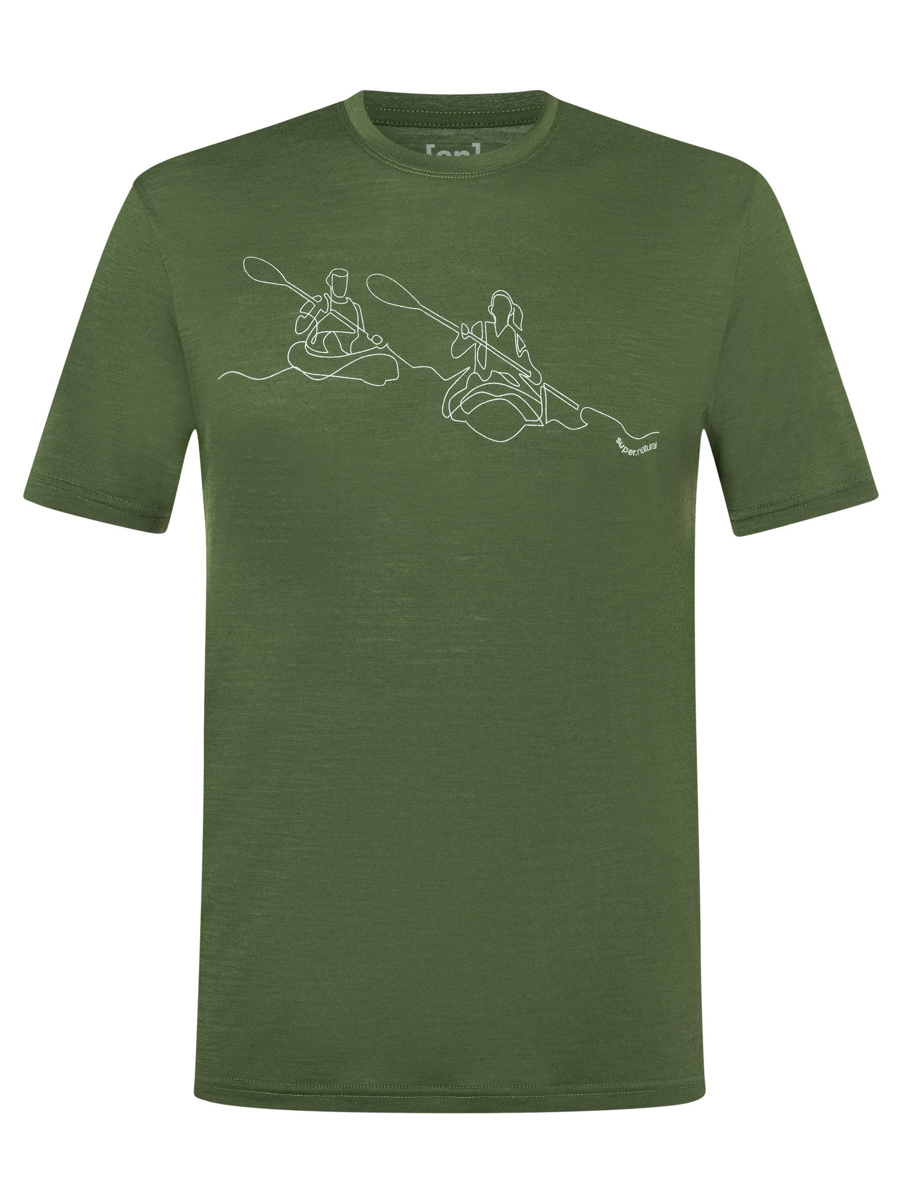 T-Shirt für Herren,Merino M KANULINES TEE