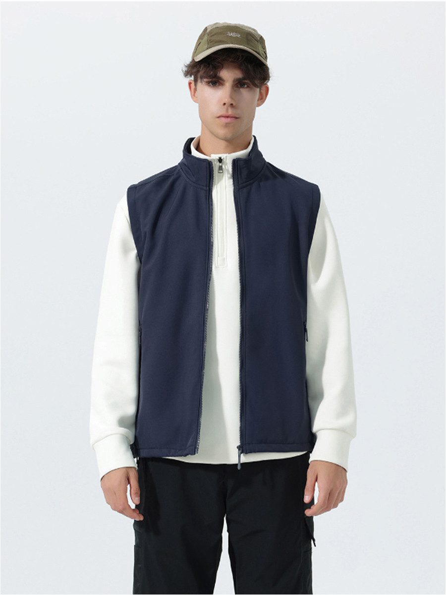 YOUTHUP Funktionsweste Herren Fleeceweste mit Stehkragen günstig online kaufen