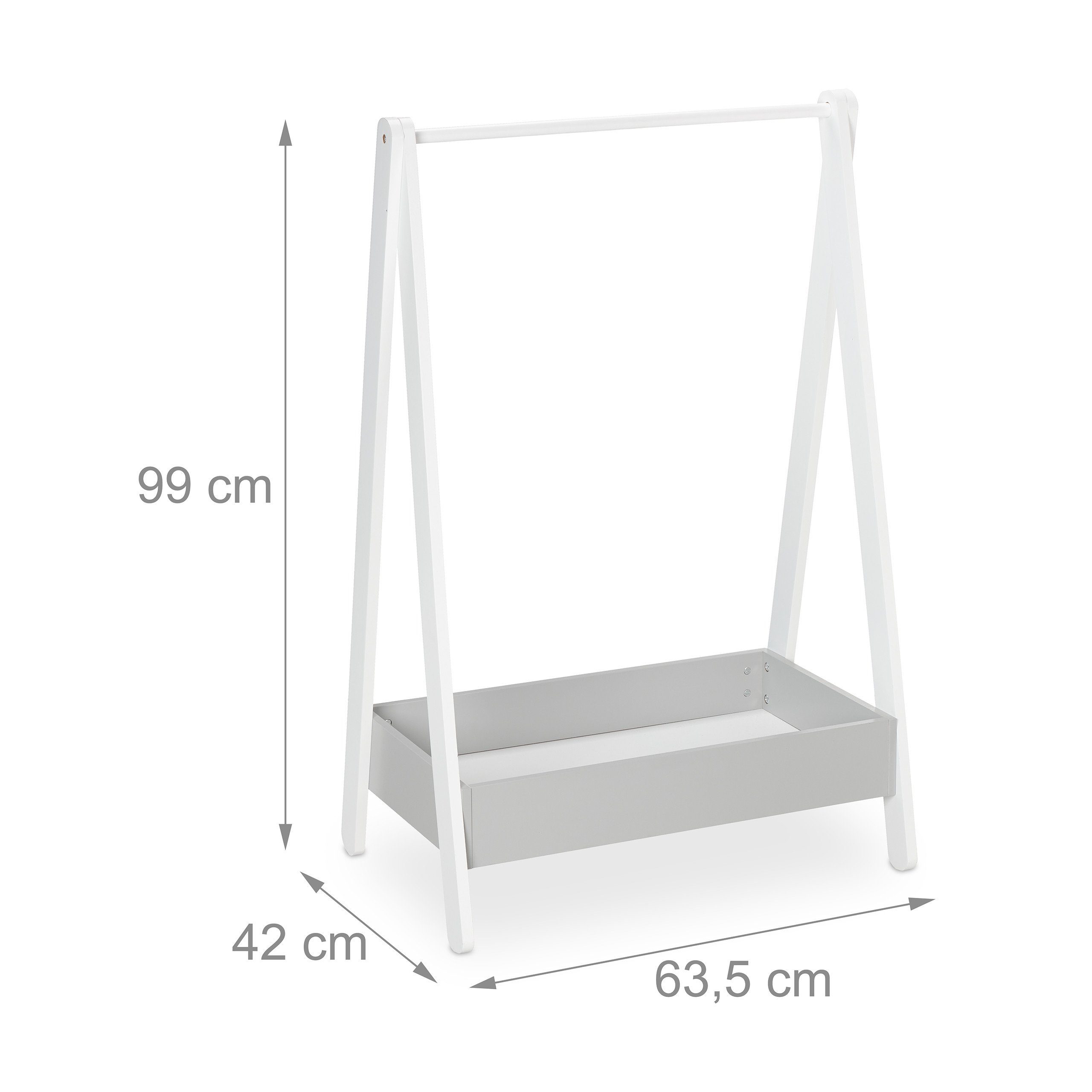 relaxdays Kleiderständer für Kind