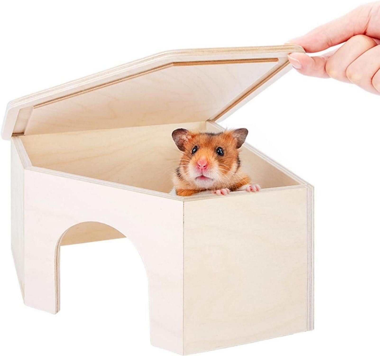 Kleintierkäfig Hamsterversteck für kleine Haustiere, Waldhaus, Dekoration