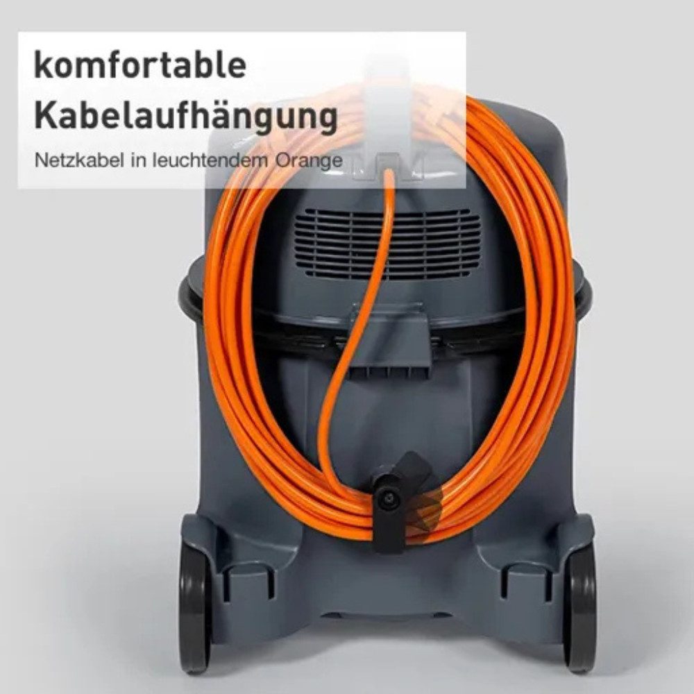 Hitachi Bodenstaubsauger CV-400P PRO GR, 880 W, mit Beutel, 13 m Aktionsradius, Möbel- und Kantenschutz, 7,5 Liter Staubtank