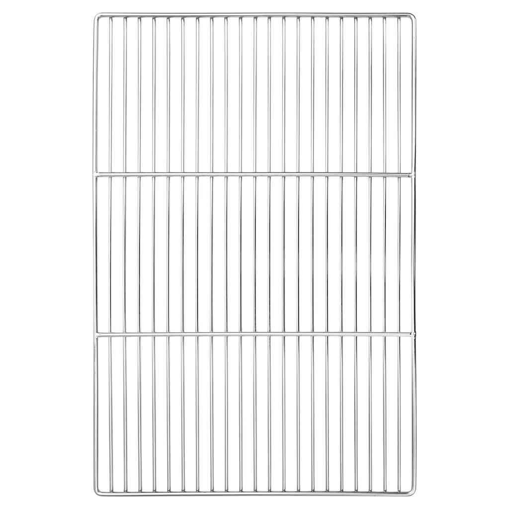vidaXL Grillspieß Grillrost Silber 60 x 40 cm Edelstahl (1-St)