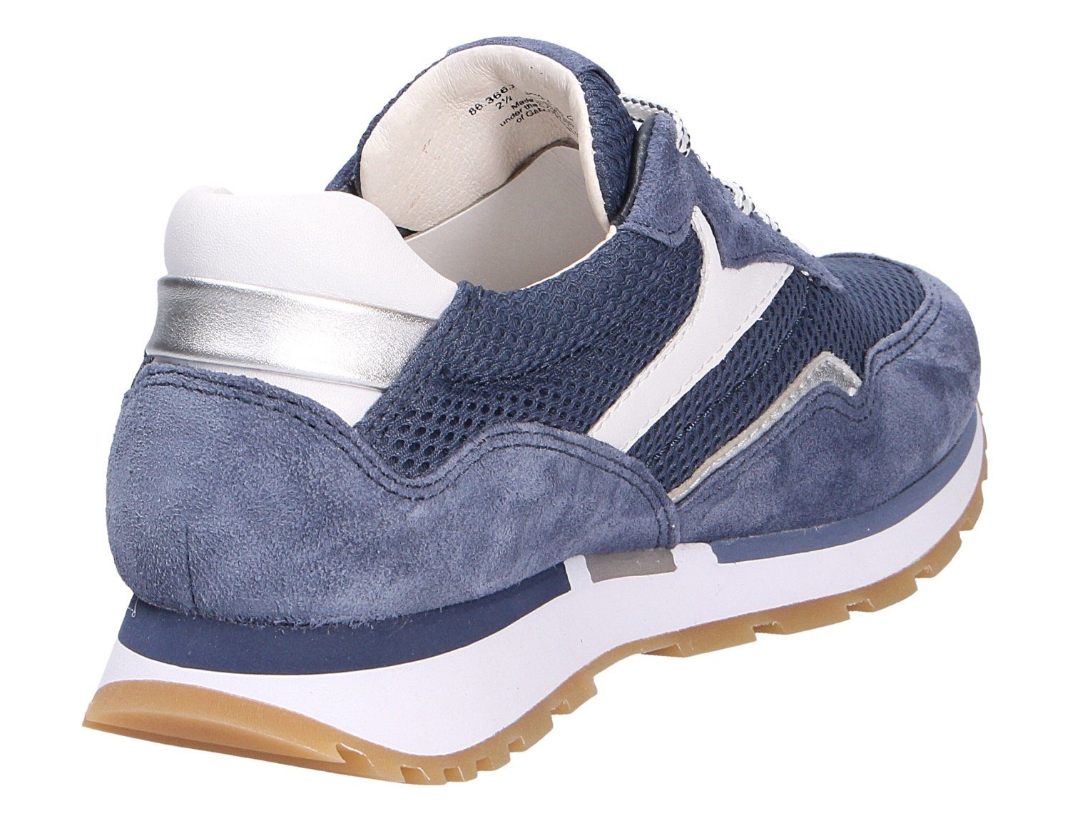Gabor Sneaker Weicher Gehcomfort Blau (jeans.weiss.silber)