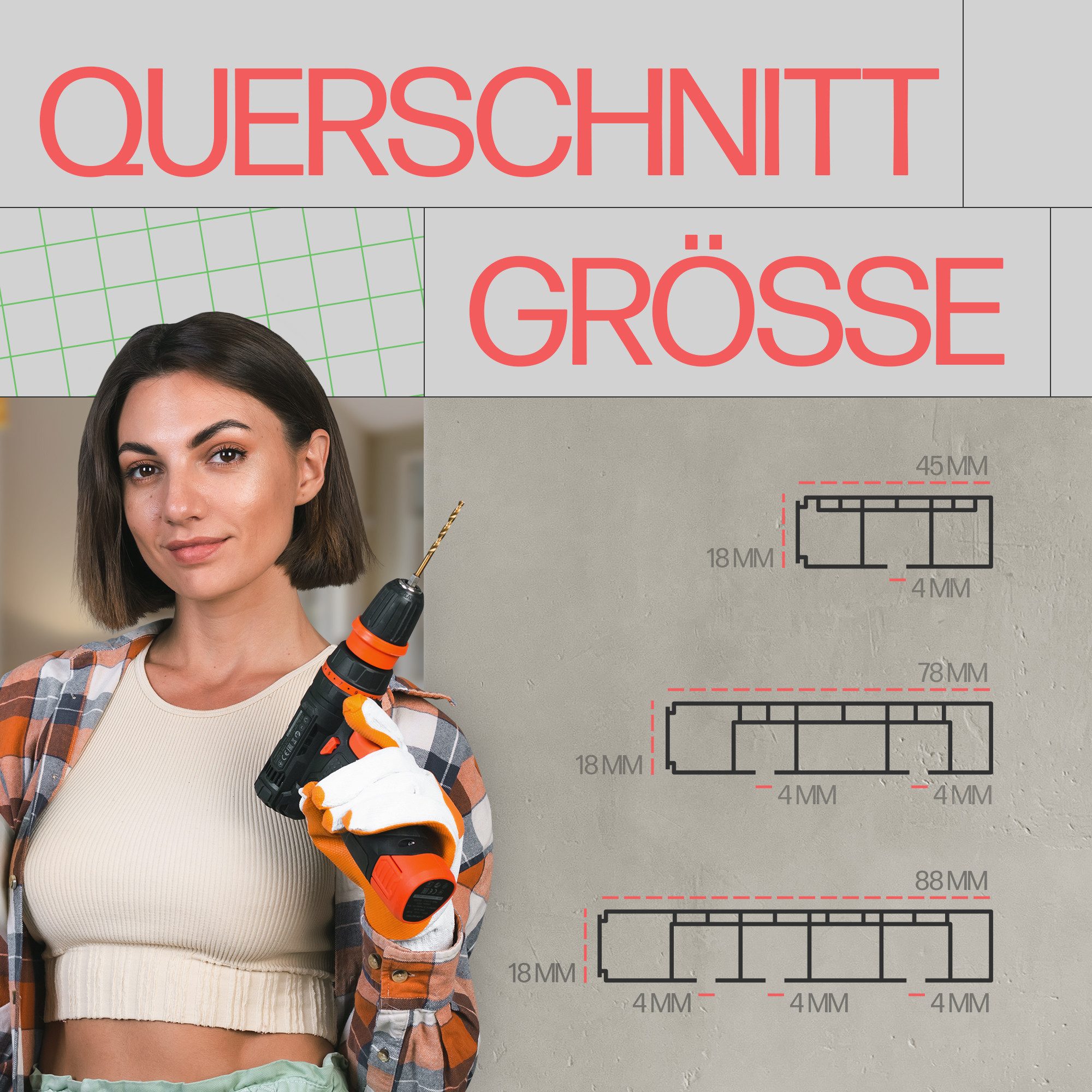 Bestlivings Gardinenschiene Komplettset bis 500cm, 2-läufig, 2x100cm, mit Bohren, verschraubt, Kunststoff, weiß, inkl. Befestigungsset, Zwischenfesteller, Gardinenröllchen