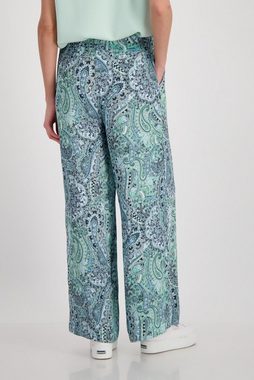 Monari Stoffhose Wide Leg Hose mit Paisley Muster