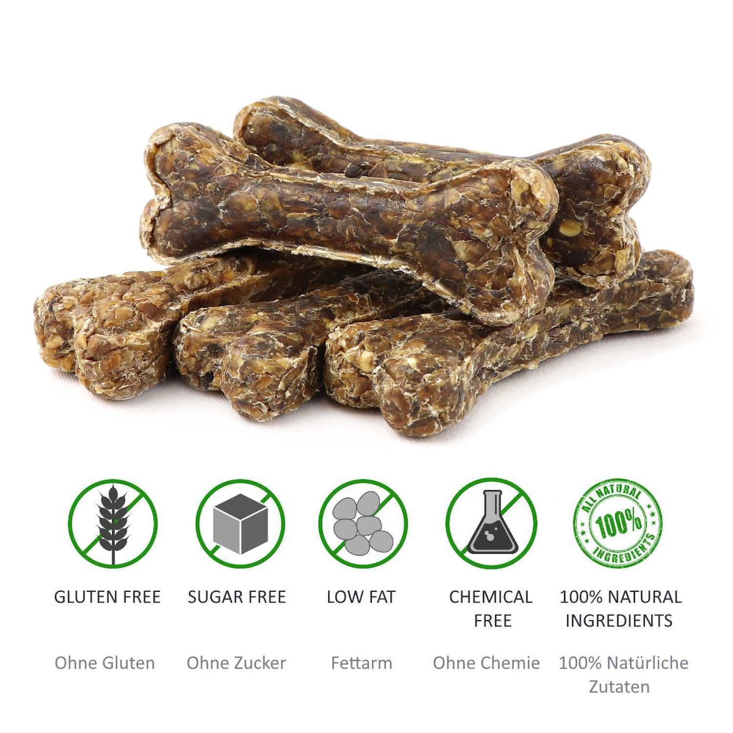 DOGBOSS DOGBOSS Kauknochen Pferd/Hirsch – hypoallergen für Welpen & Senior 100% Pferd 12 cm, Snack für: Hunde, rein natürlich ohne Zusätze