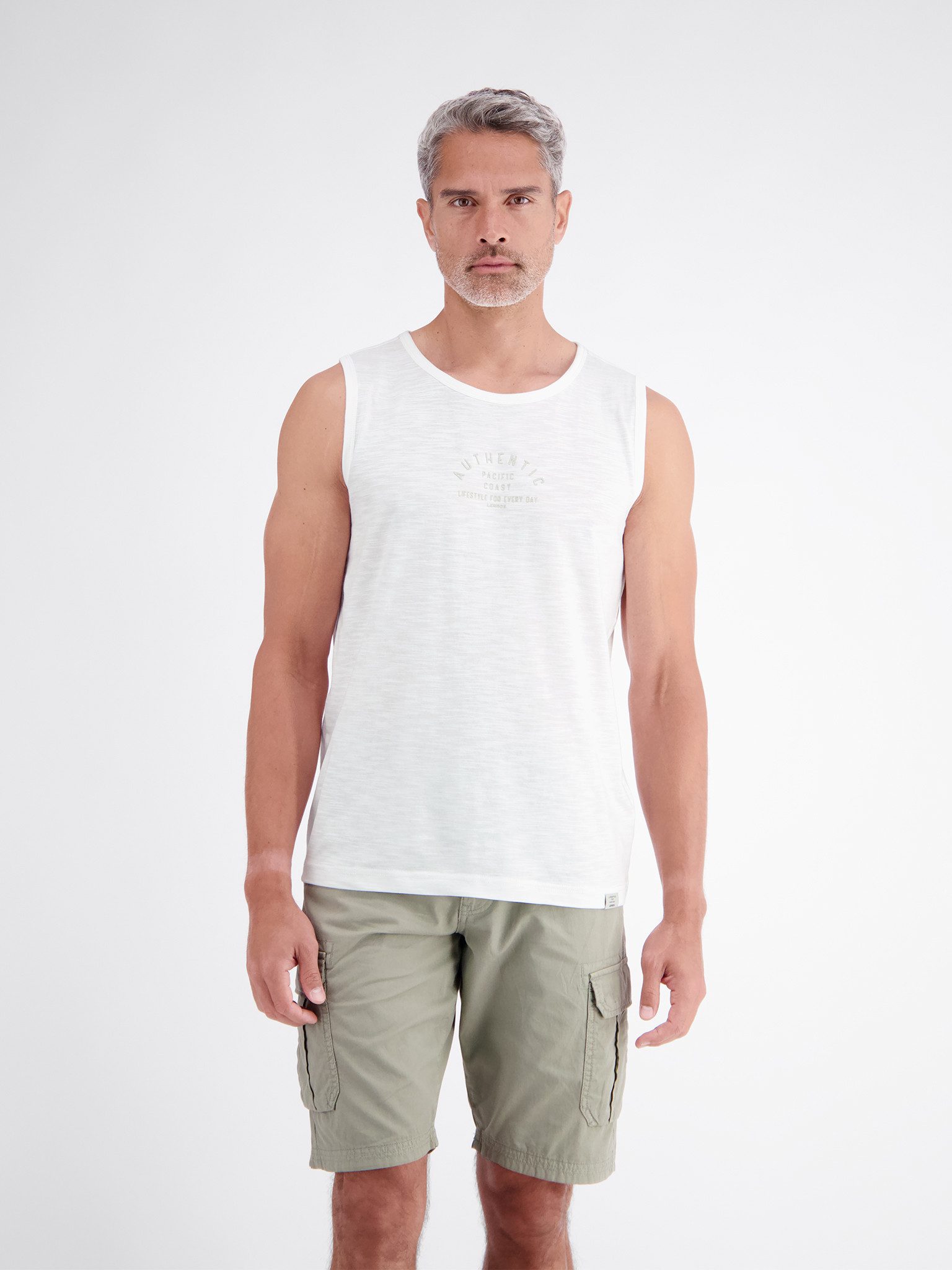 LERROS Tanktop Sommershirt/ärmellos mit Frontprint
