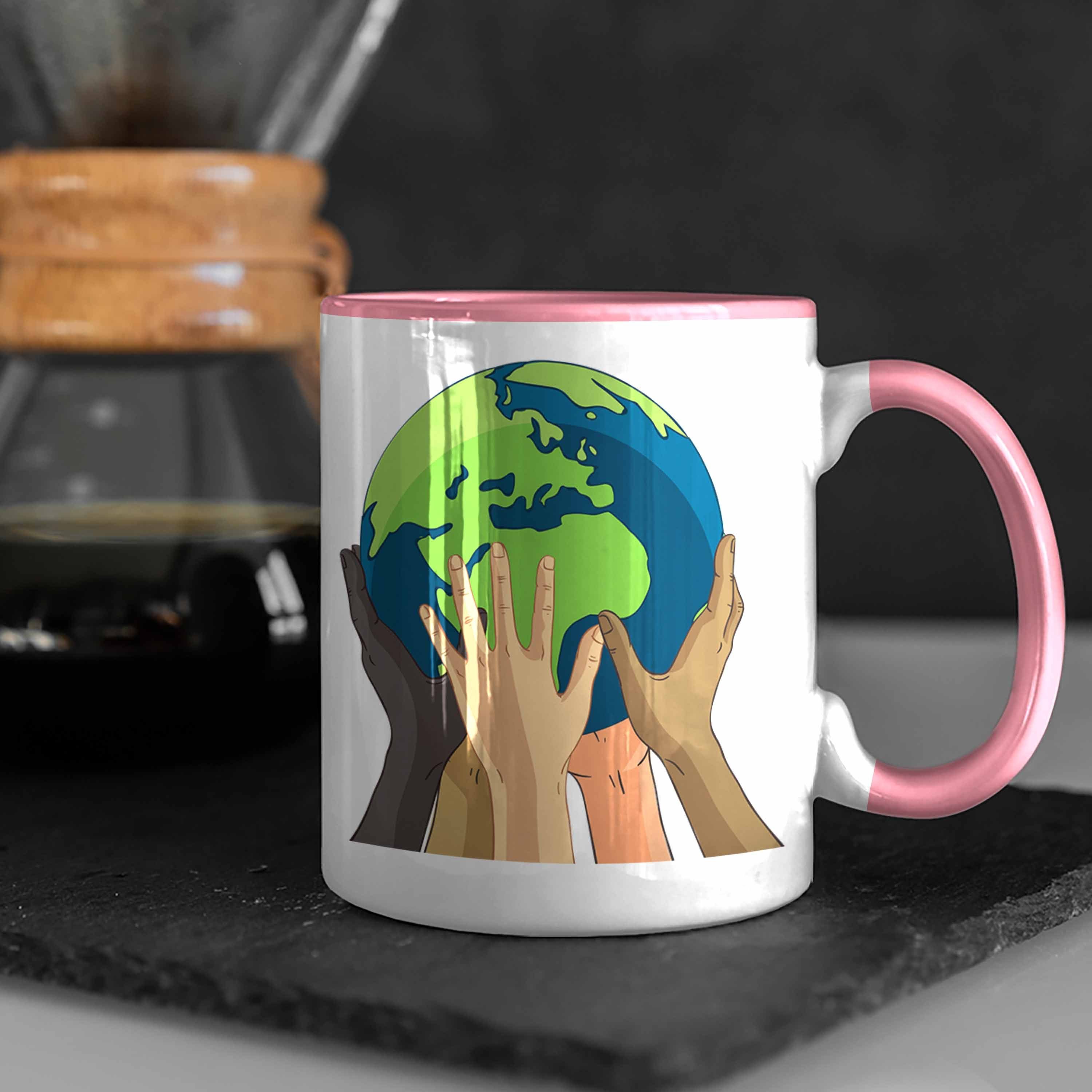 Umwelt Trendation Welt Aktivisten Retten Generation Tasse Rosa Tasse Geschenk