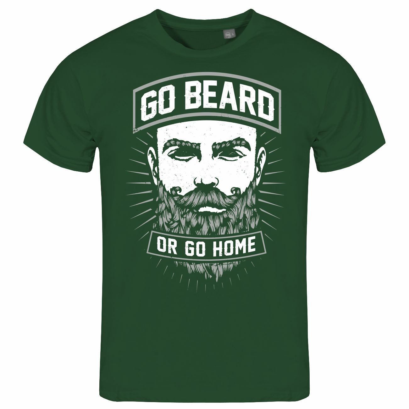 Print-Shirt Herren T-Shirt Go beard or go home