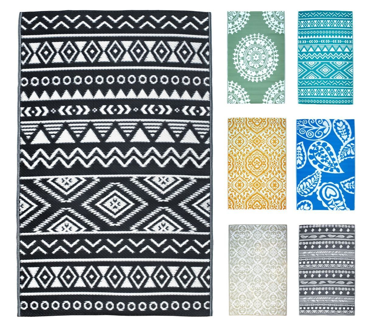 JACK Outdoorteppich JACK Terrassenteppich Außenteppich 120x180cm Garten, rechteckig, Balkon, Außen, Lotus Effekt, pflegeleicht, strapazierfähig, wasserfest