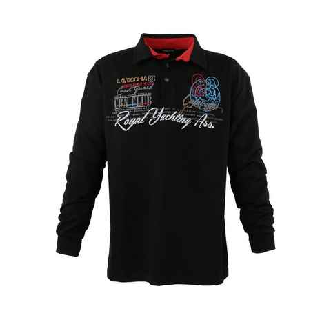 Lavecchia Sweatshirt Übergrößen Shirt LV-2024 Polo Langarmshirt
