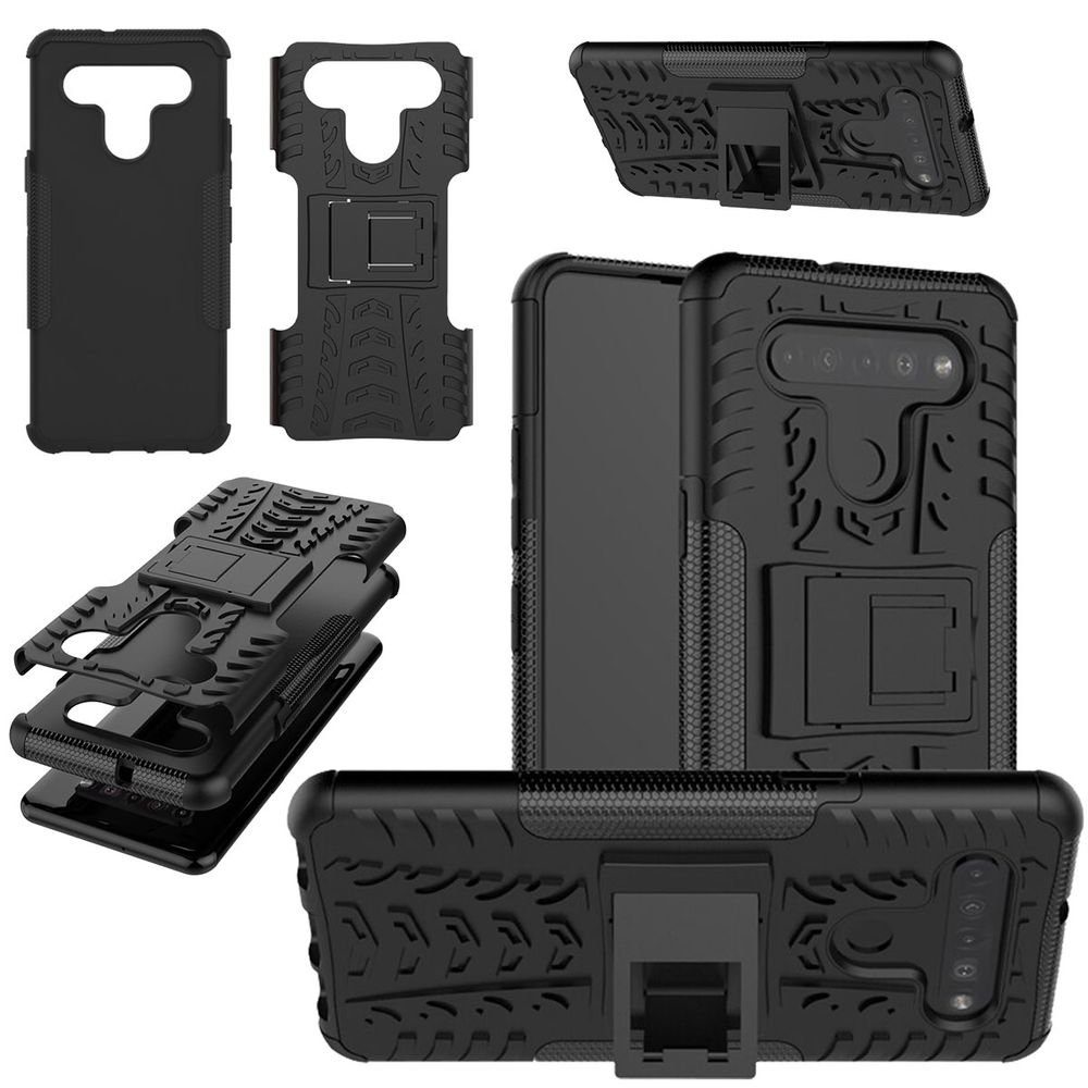 Wigento Smartphone-Hülle »Für LG K41S Hybrid Case 2teilig Outdoor Schwarz  Handy Tasche Hülle Cover Schutz« online kaufen | OTTO