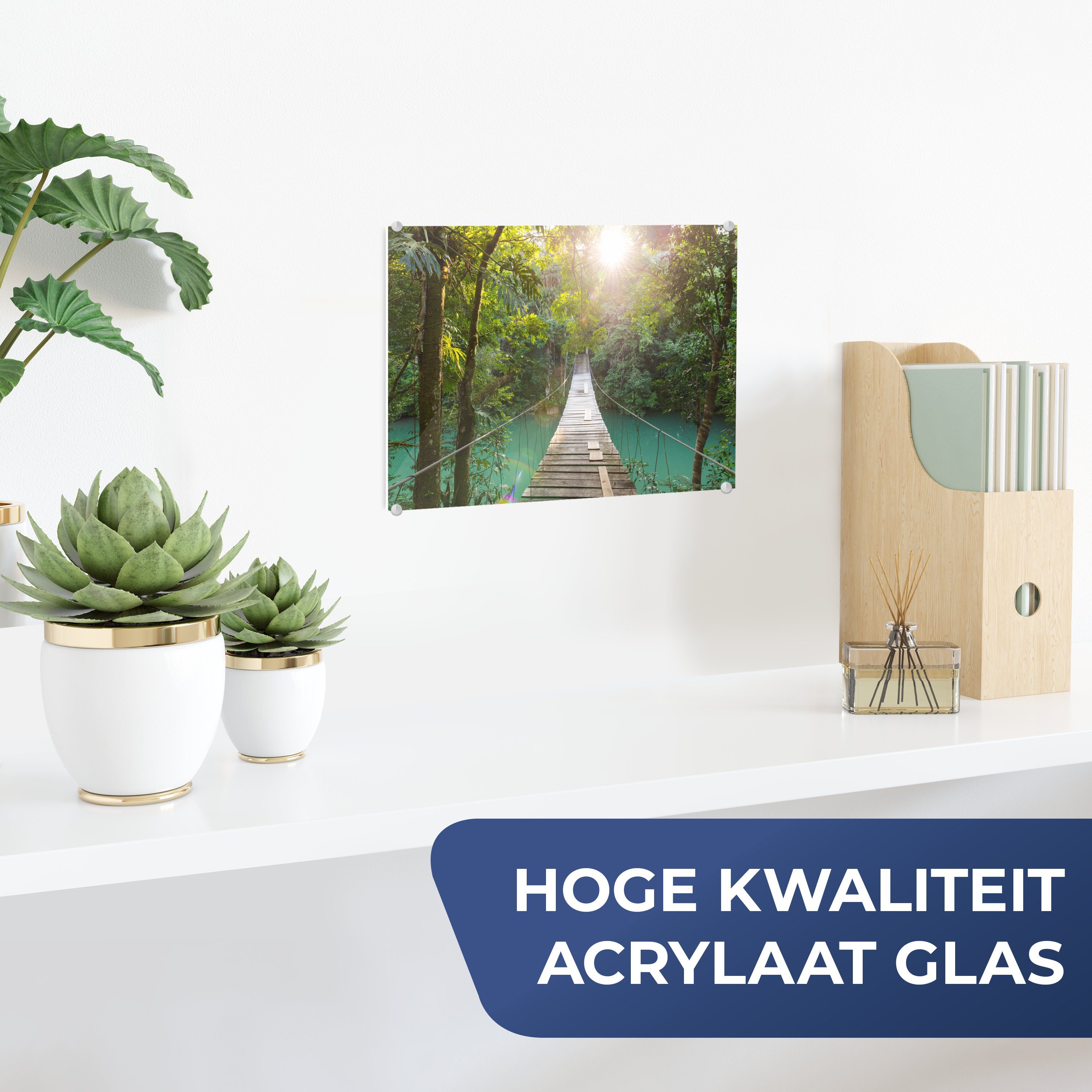 MuchoWow Acrylglasbild Dschungel - Wasser - günstig online kaufen
