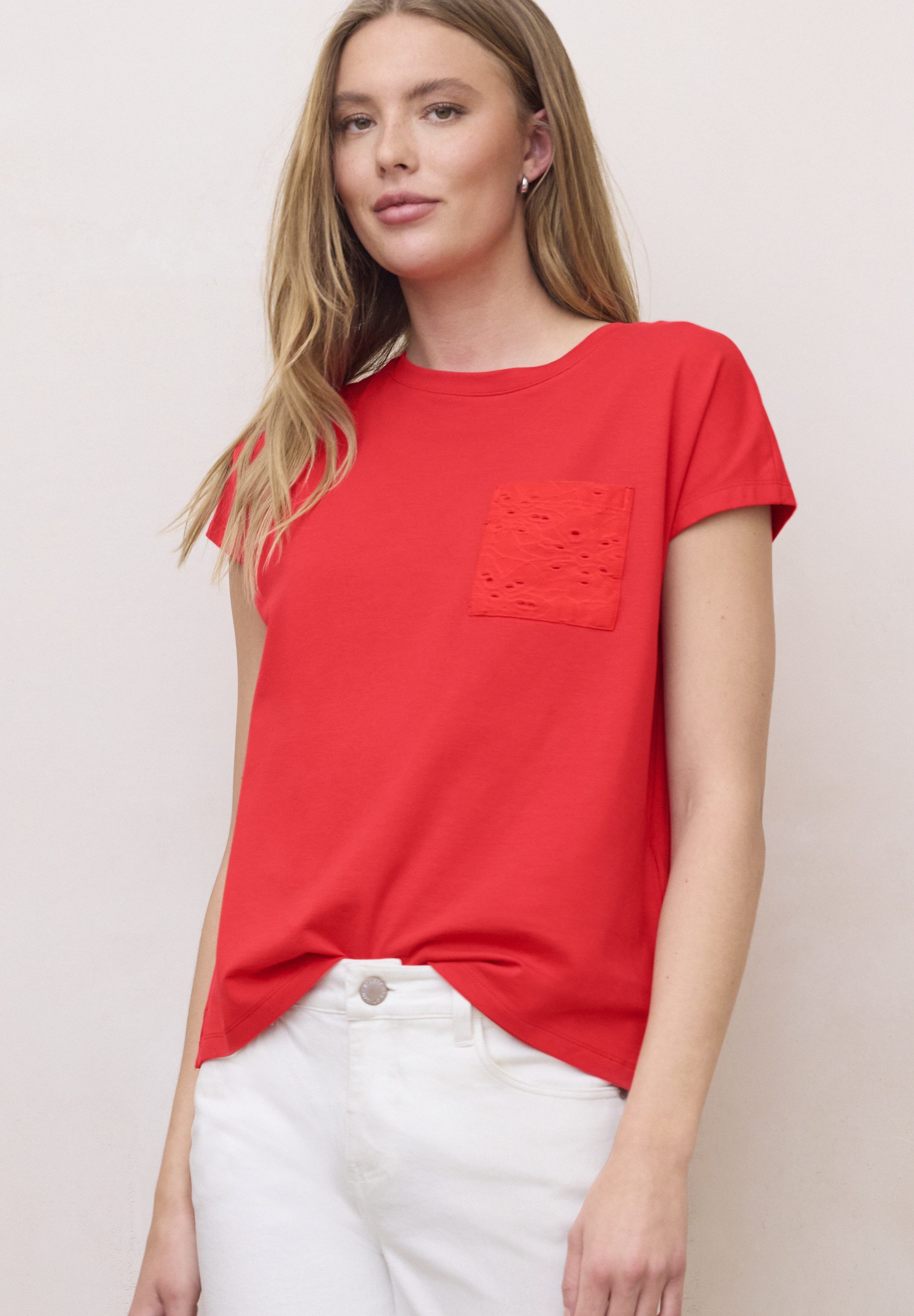 STREET ONE STUDIO T-Shirt mit Brusttasche