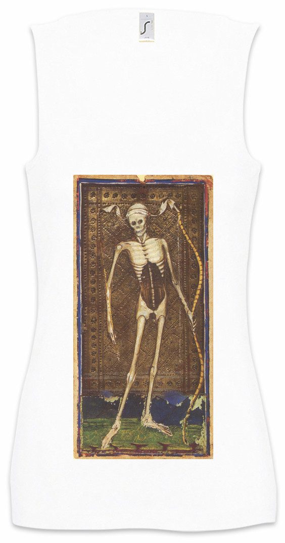 Tanktop Tarot Arcanum Death Ärmelloses Damen T-Shirt Karte Karten Card Voddoo