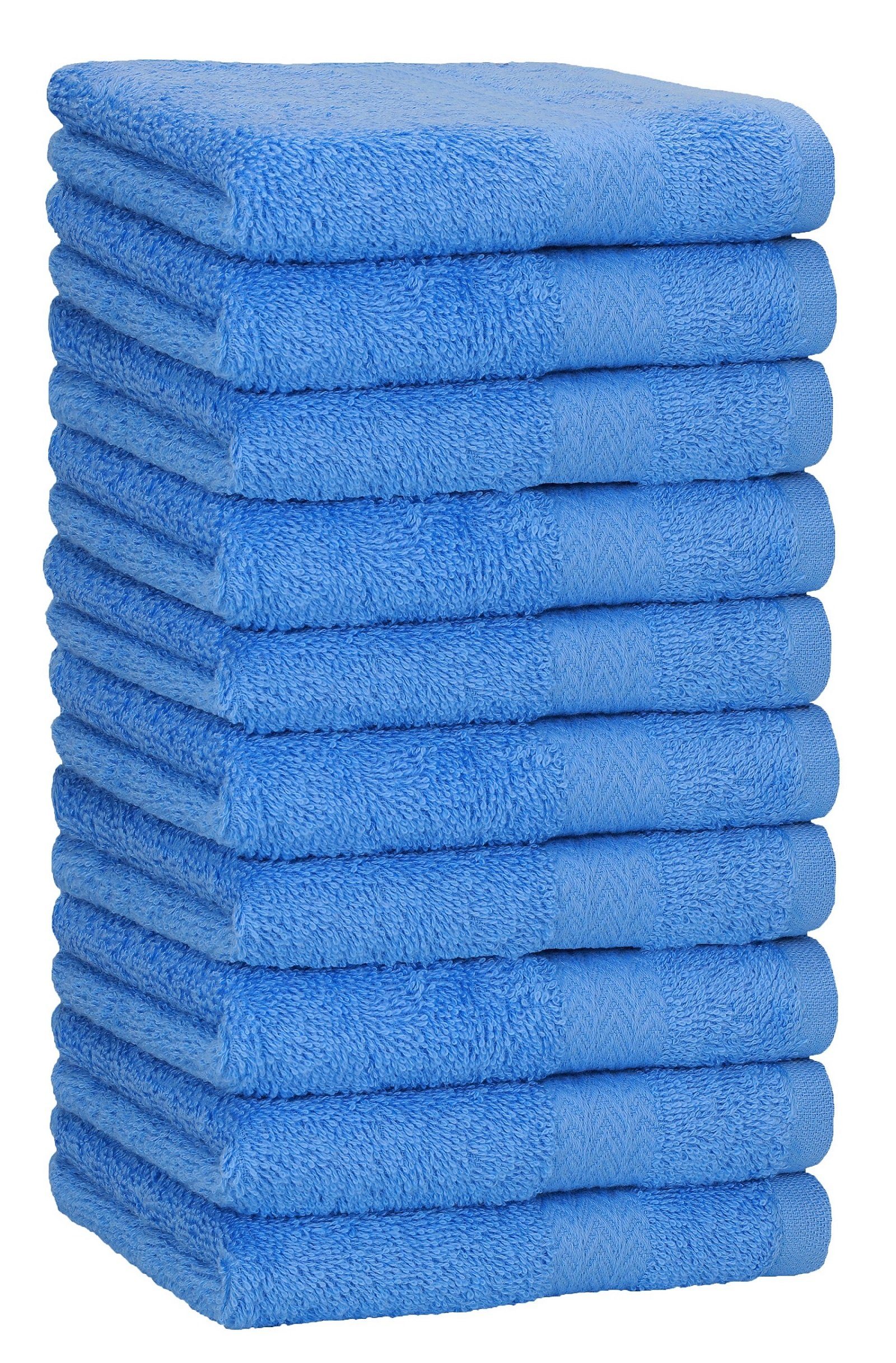 Betz Handtücher 10 Stück Handtücher Premium 50x100 cm Farbe hellblau, 100% Baumwolle (10-St)