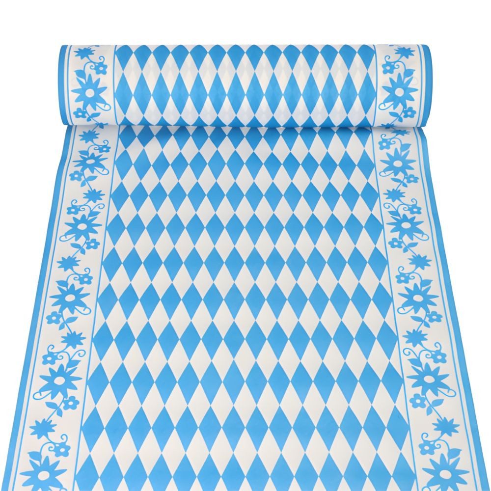 PAPSTAR Tischläufer Tischläufer, stoffähnlich, Airlaid 24 m x 40 cm Bayrisch Blau