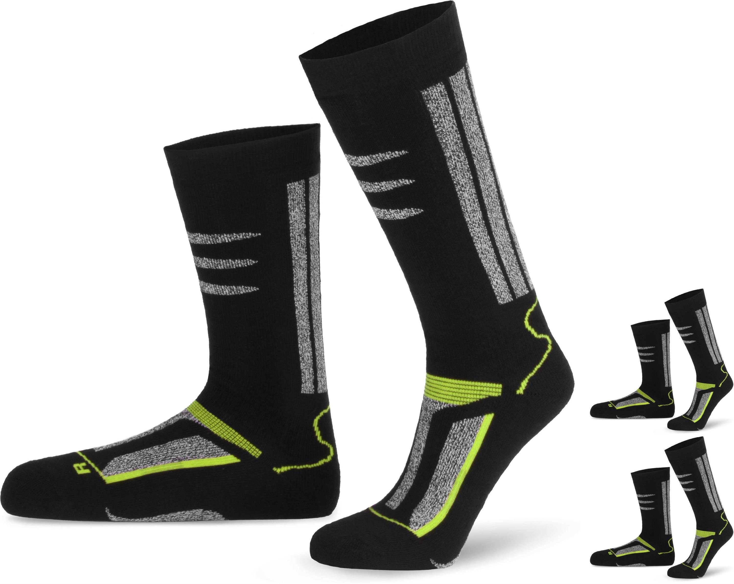 Basicsocken 3 Paar Thermokniestrümpfe Skisocken für Kinder