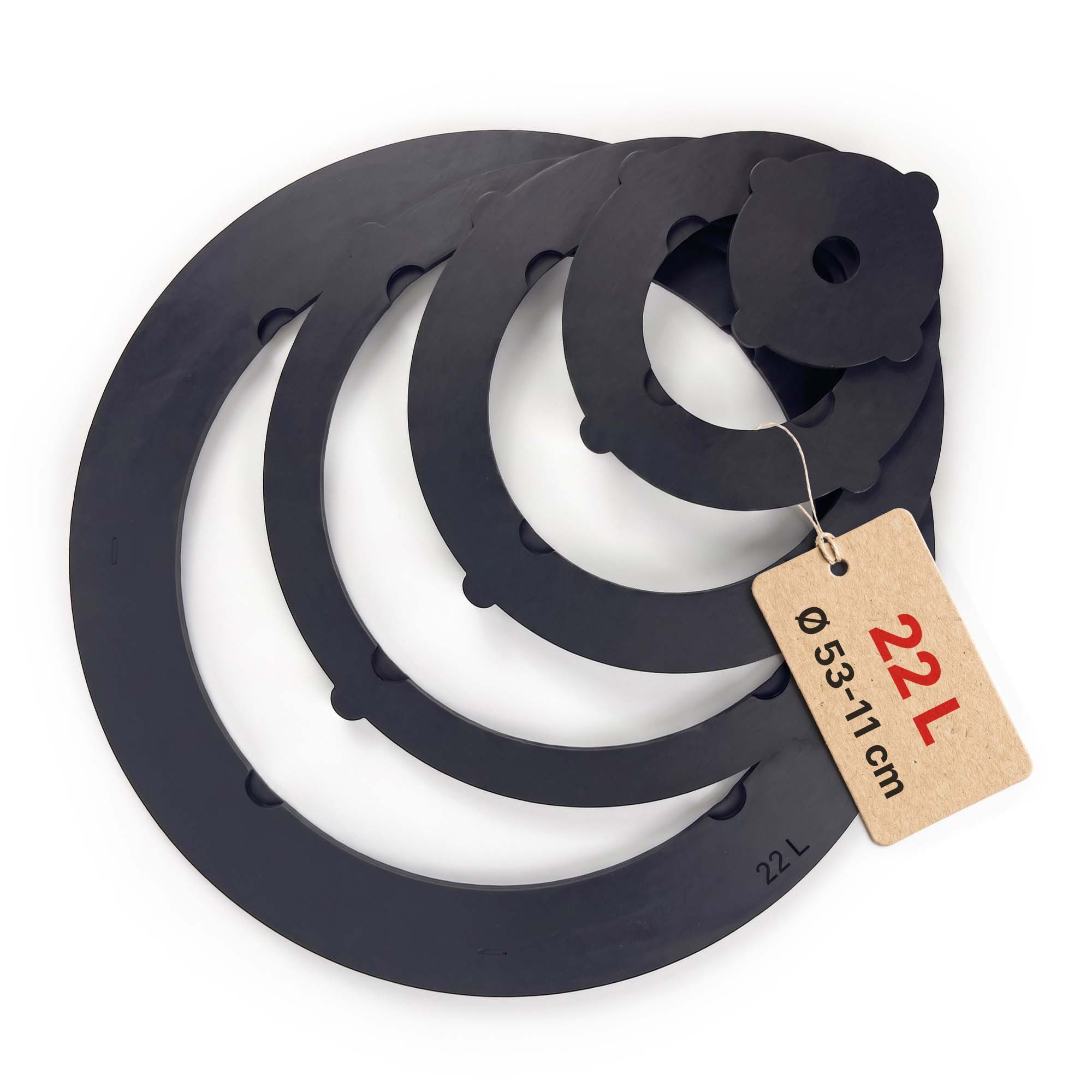 4BIG.fun Feuerstelle Adapter-Ringe Eintopfofen Uchag 50 cm Utschak Topf, (Herdplatte für Feuerkessel Kasan Adaptierung Kazan), für Uchag 48 cm bis 52 cm