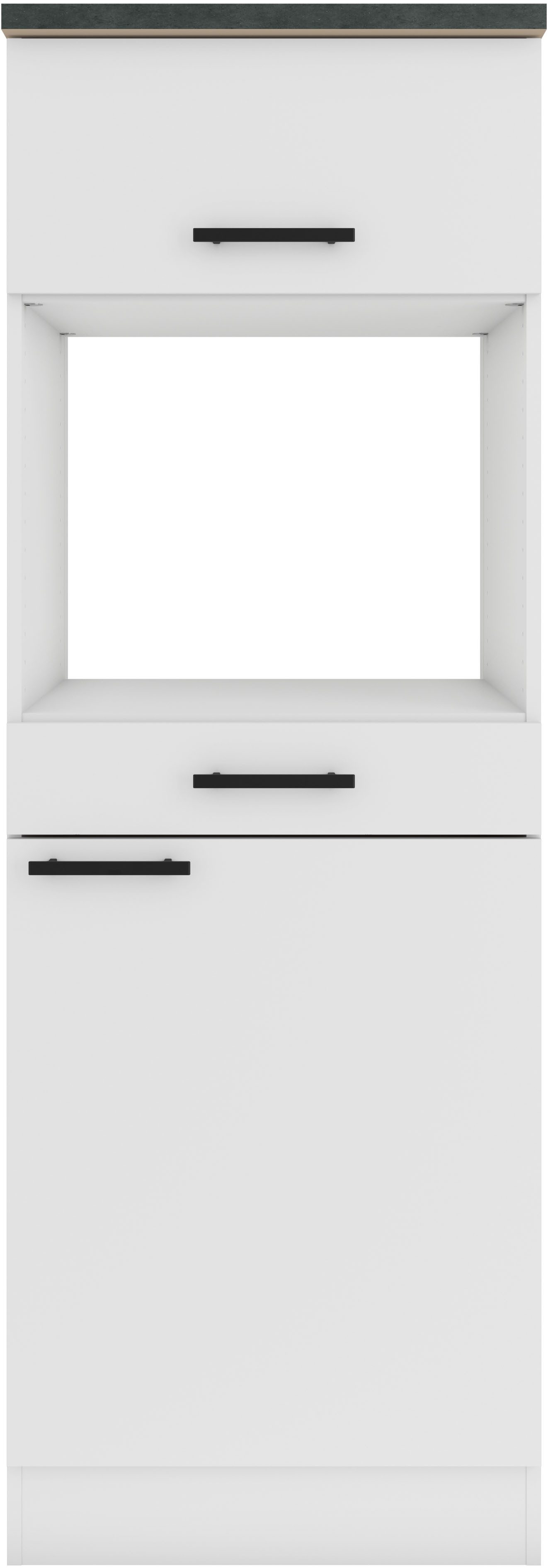 OPTIFIT Mikrowellenumbauschrank Palma Breite 60 cm, Nischenmaß für Mikrowelle B/T/H 56,7/55,5/44,8 cm
