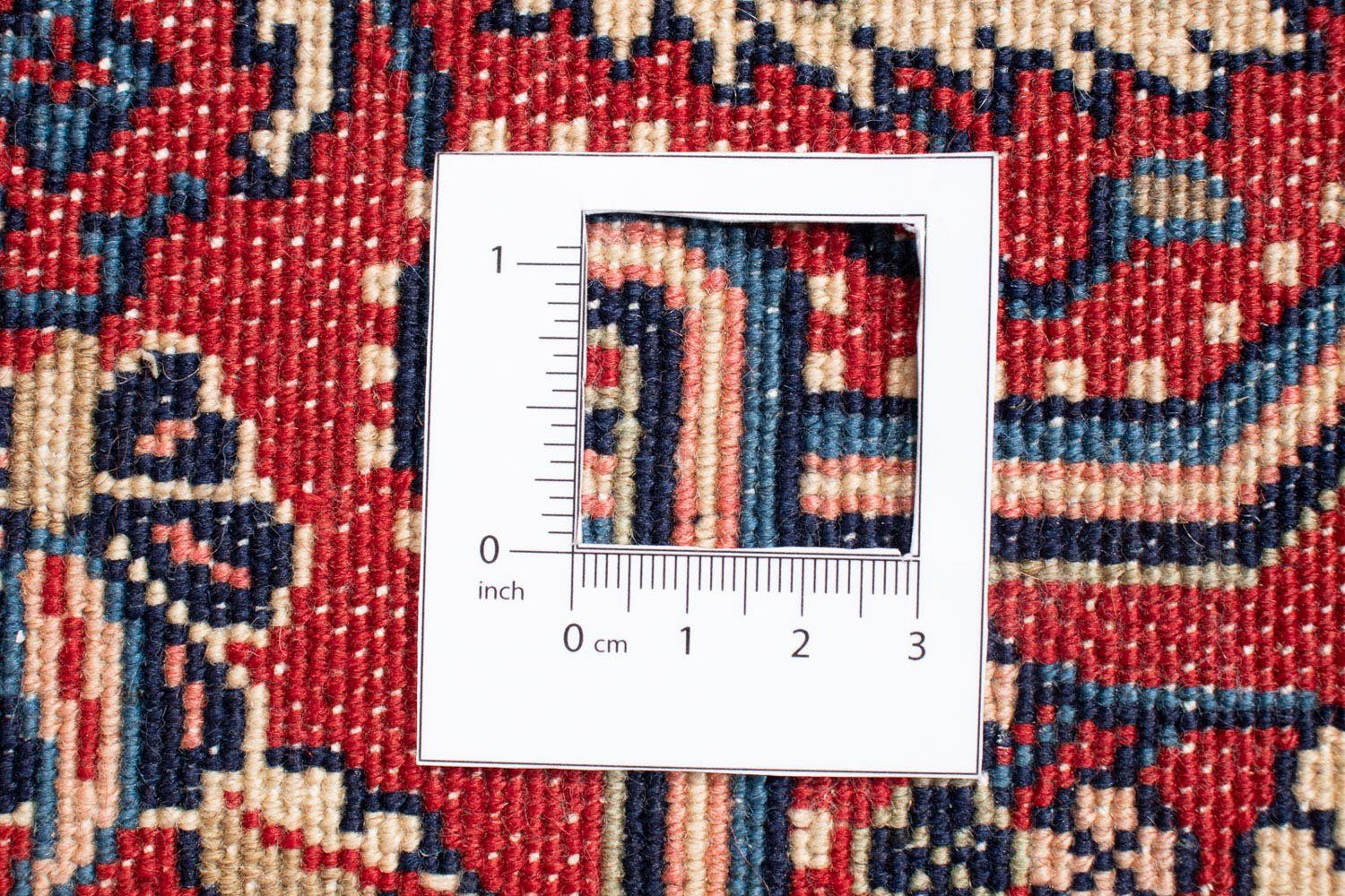 Orientteppich Handgeknüpft, rechteckig, 10 Perser morgenland, - Nomadic 207 - dunkelblau, Höhe: x Wohnzimmer, mm, Zertifikat cm mit - 310 Einzelstück