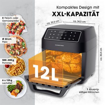 GOURMETmaxx Heißluftfritteuse, 1700,00 W, Einfach & mühelos frittieren, braten, grillen, garen & dörren etc.