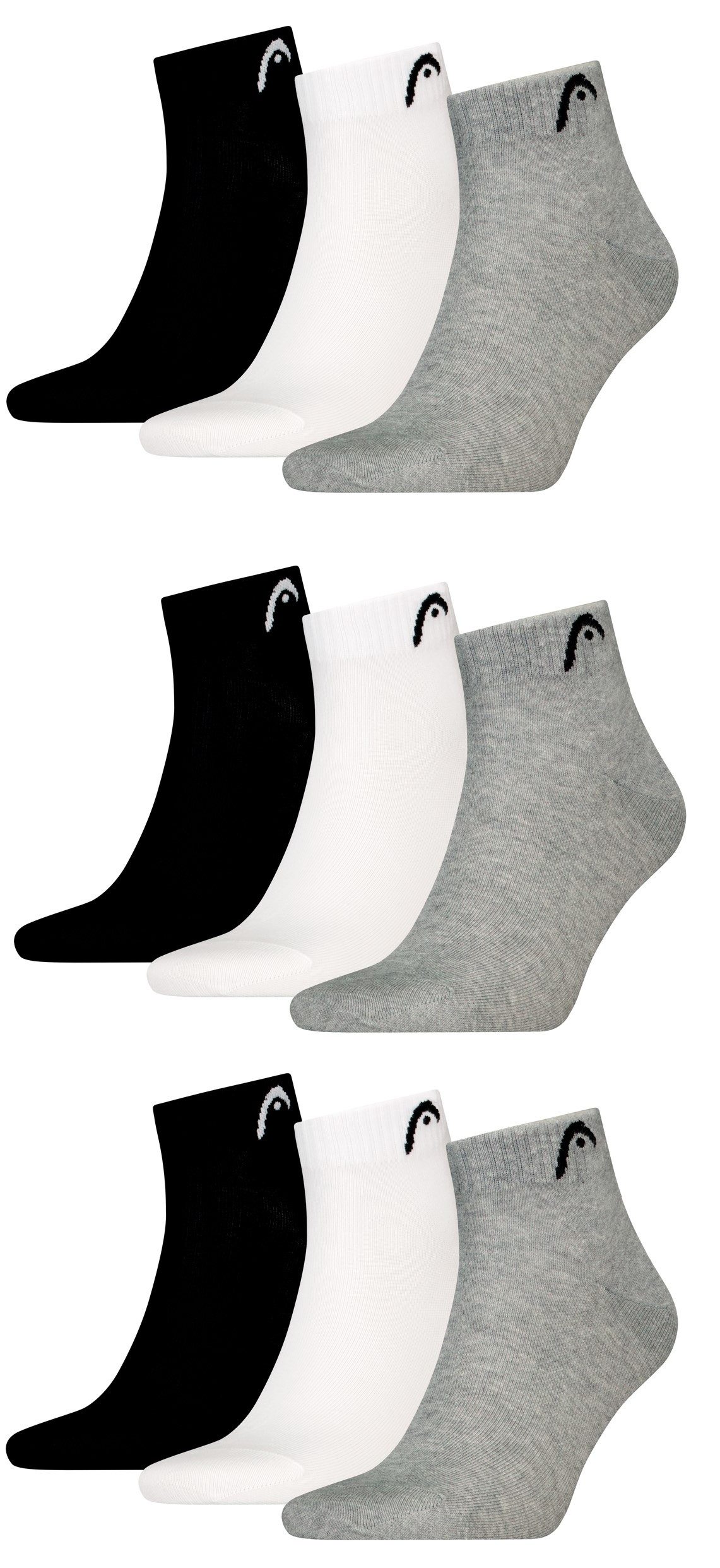 Head Sportsocken HEAD Herren Quarter Sport Socken All Sport 9P (9-Paar, 9er Pack)