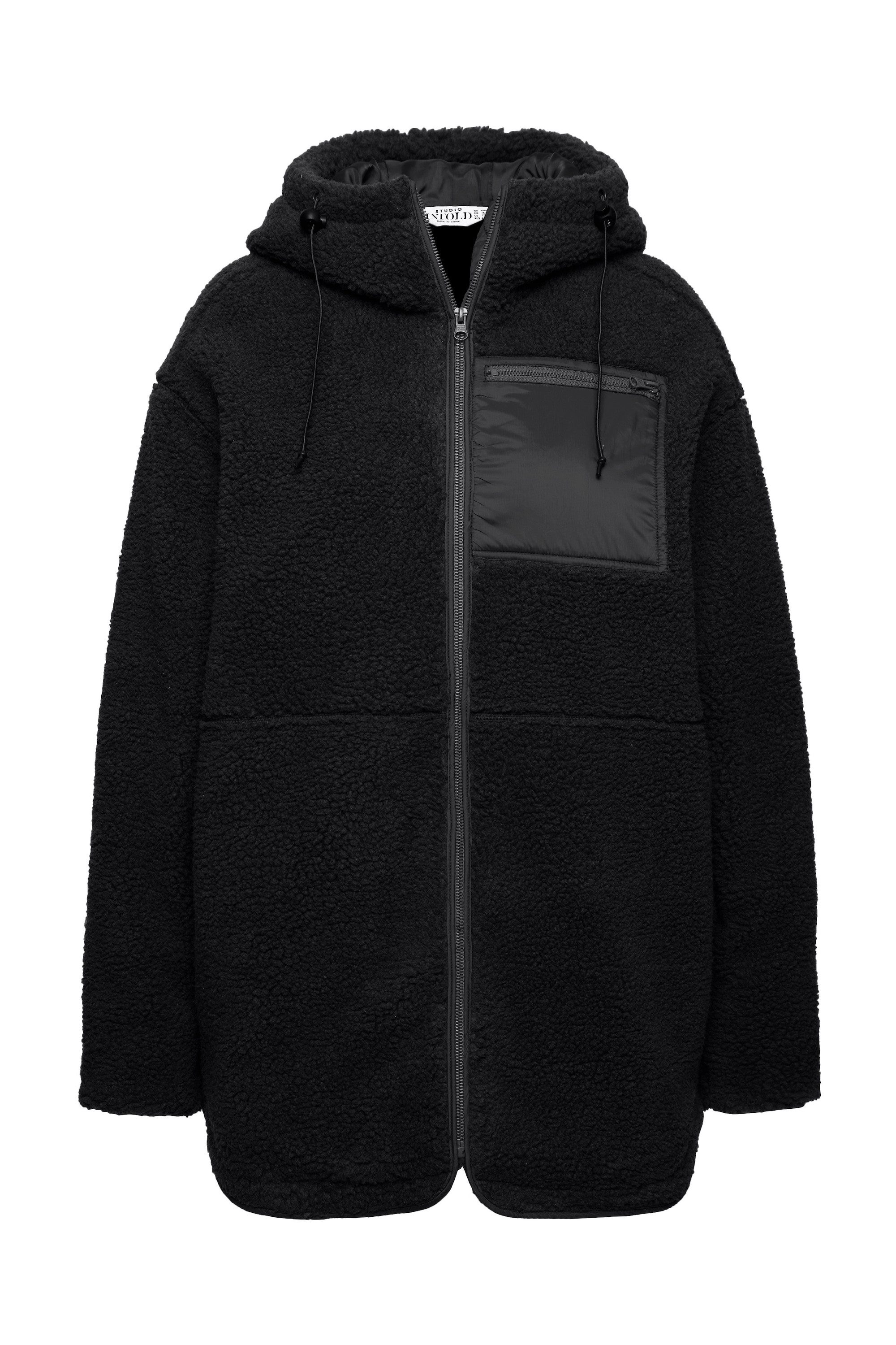 Studio Untold Softshelljacke Teddyjacke oversized Kapuze günstig online kaufen