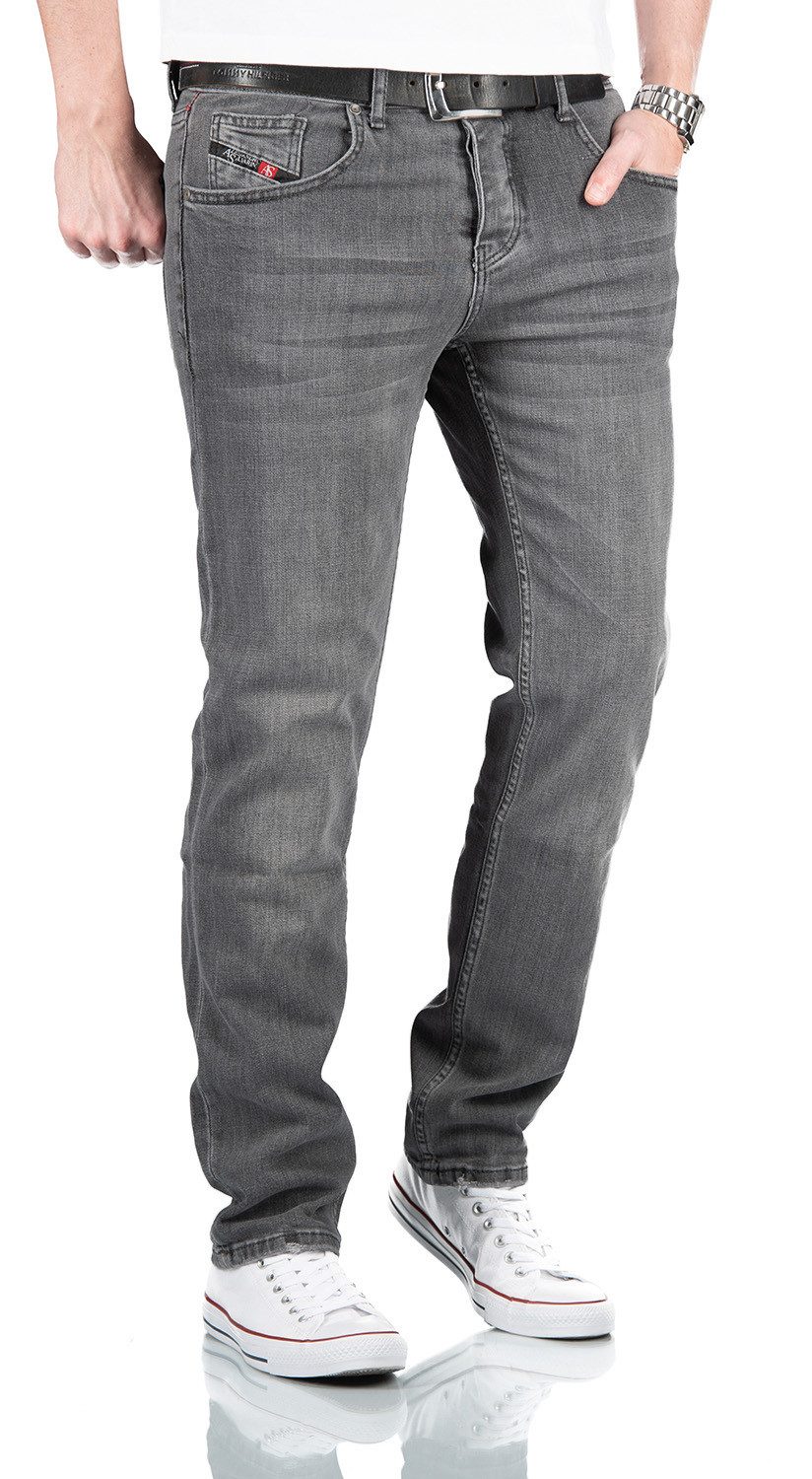 Alessandro Salvarini Straight-Jeans ASArcilio mit Knopfleiste günstig online kaufen