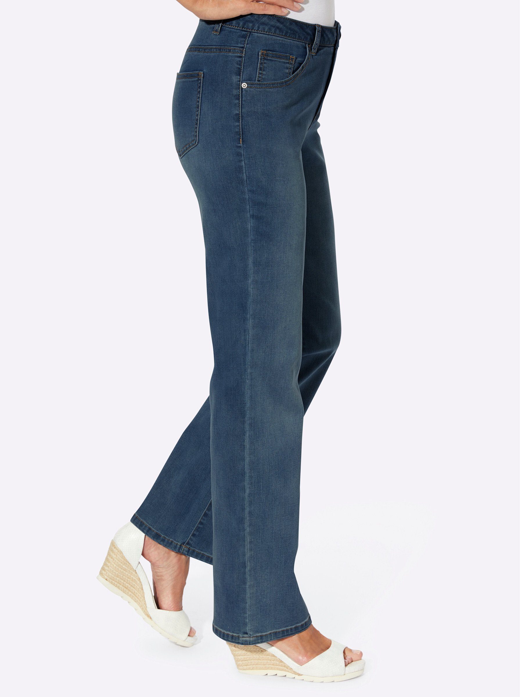 Inspirationen 5-Pocket-Jeans 1 Stk. tlg. günstig online kaufen
