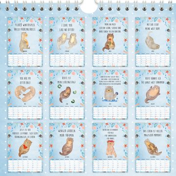 Mr. & Mrs. Panda Wandkalender 2024 Otter Collection - Weiß - Geschenk, Jahresplaner, Wand, Terminpl