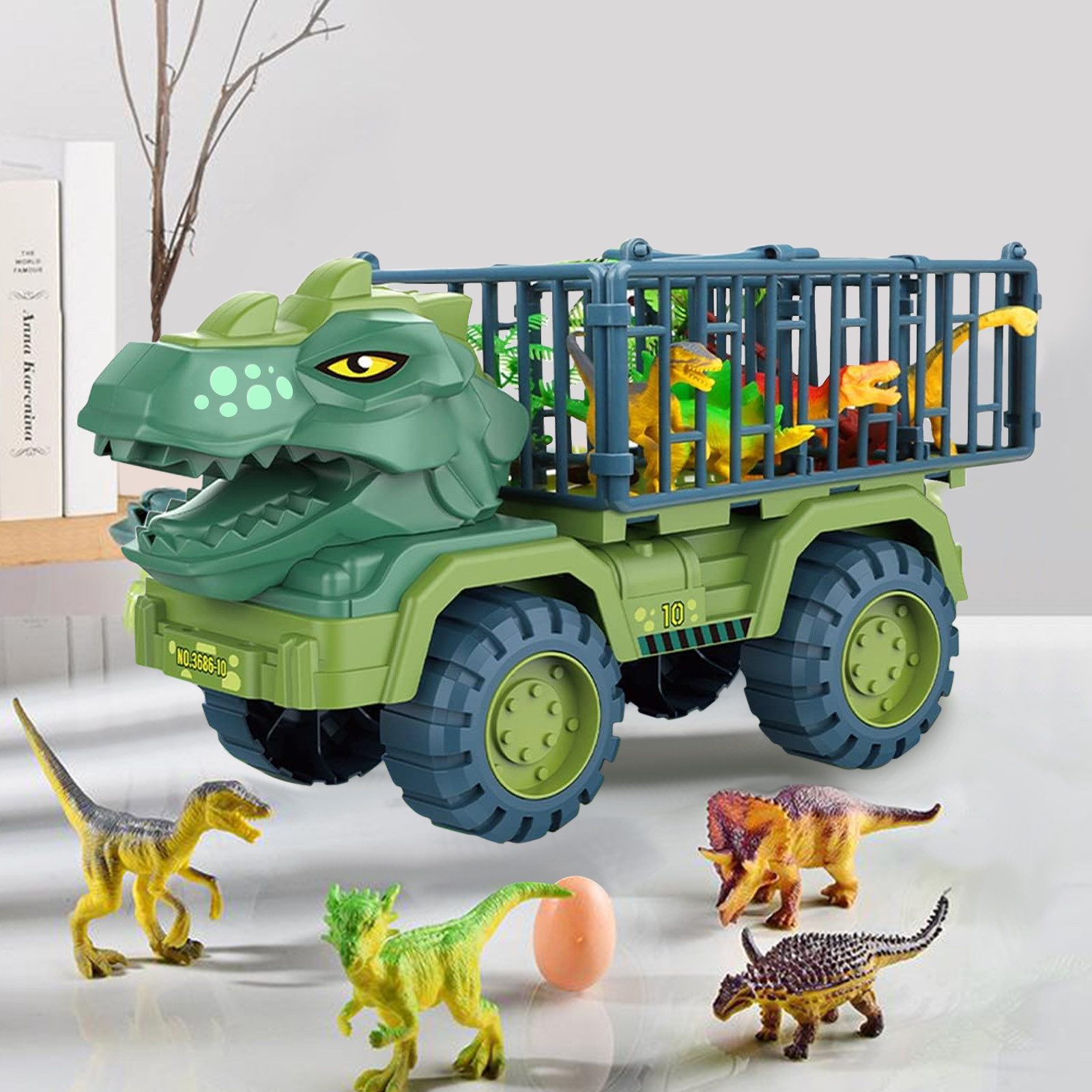 MODFU Spielzeug-Transporter Dinosaurier Transport-LKW Spielset, (Dino Figur günstig online kaufen