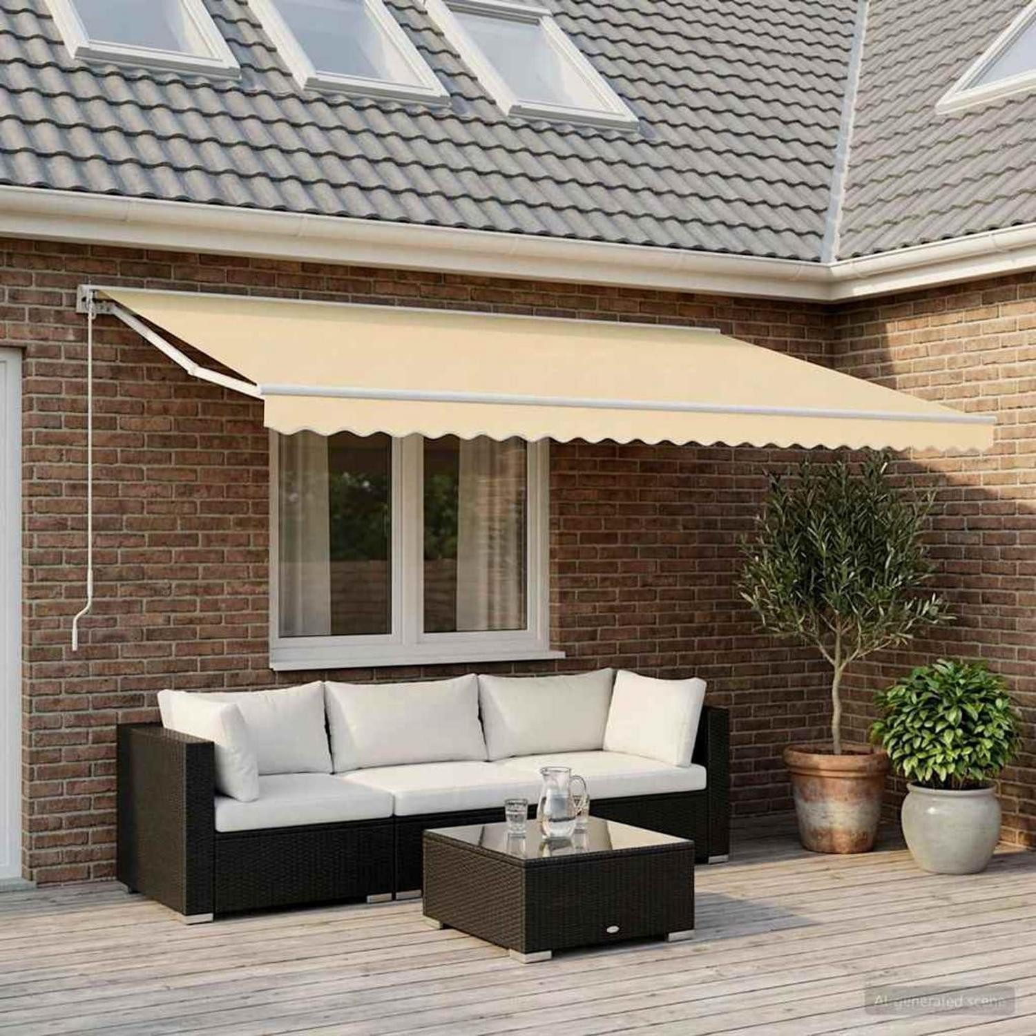 LuxusKollektion Markise Markisenbespannung Creme 6x3 m (1-St)
