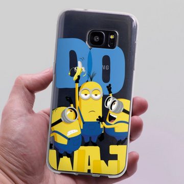DeinDesign Handyhülle Minions Banane Film Minions Do Want, Samsung Galaxy S7 Edge Silikon Hülle Bumper Case Handy Schutzhülle